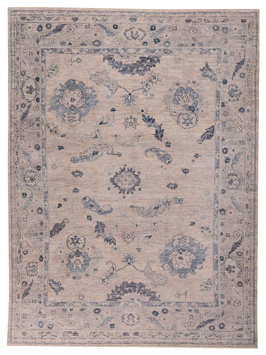 Anadol Angora Oushak  Silver Gray Traditional