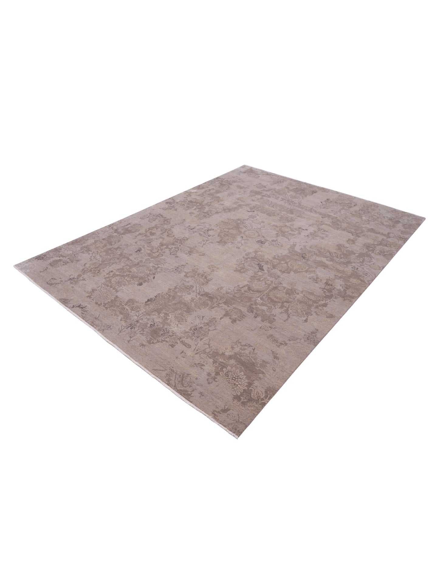 Mastersilk 127400 Gray Gray 9x12.2 Hand Knotted Rug