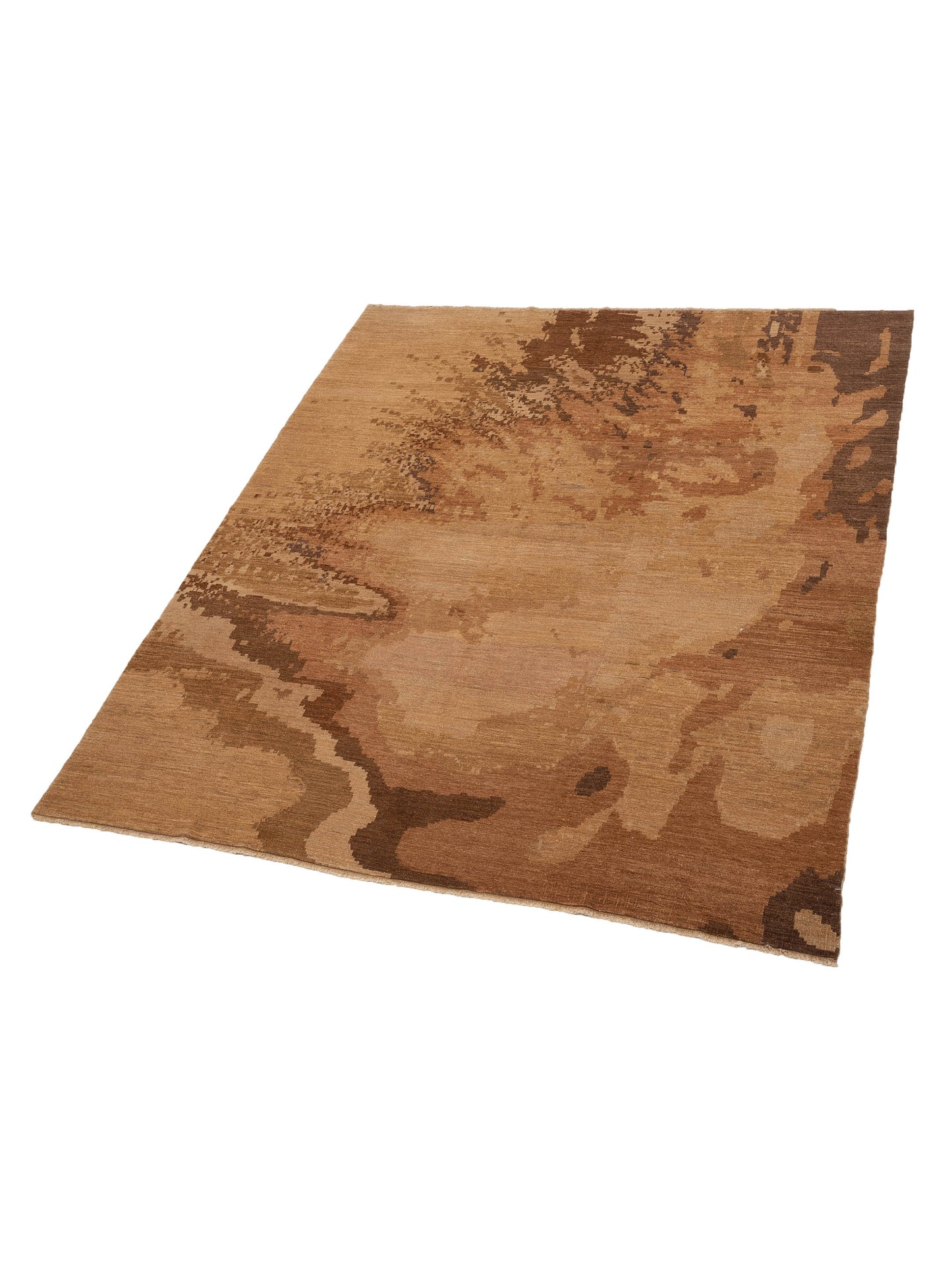 Defne Selenite Camel Gold 8.2x9.11 Hand Knotted Rug
