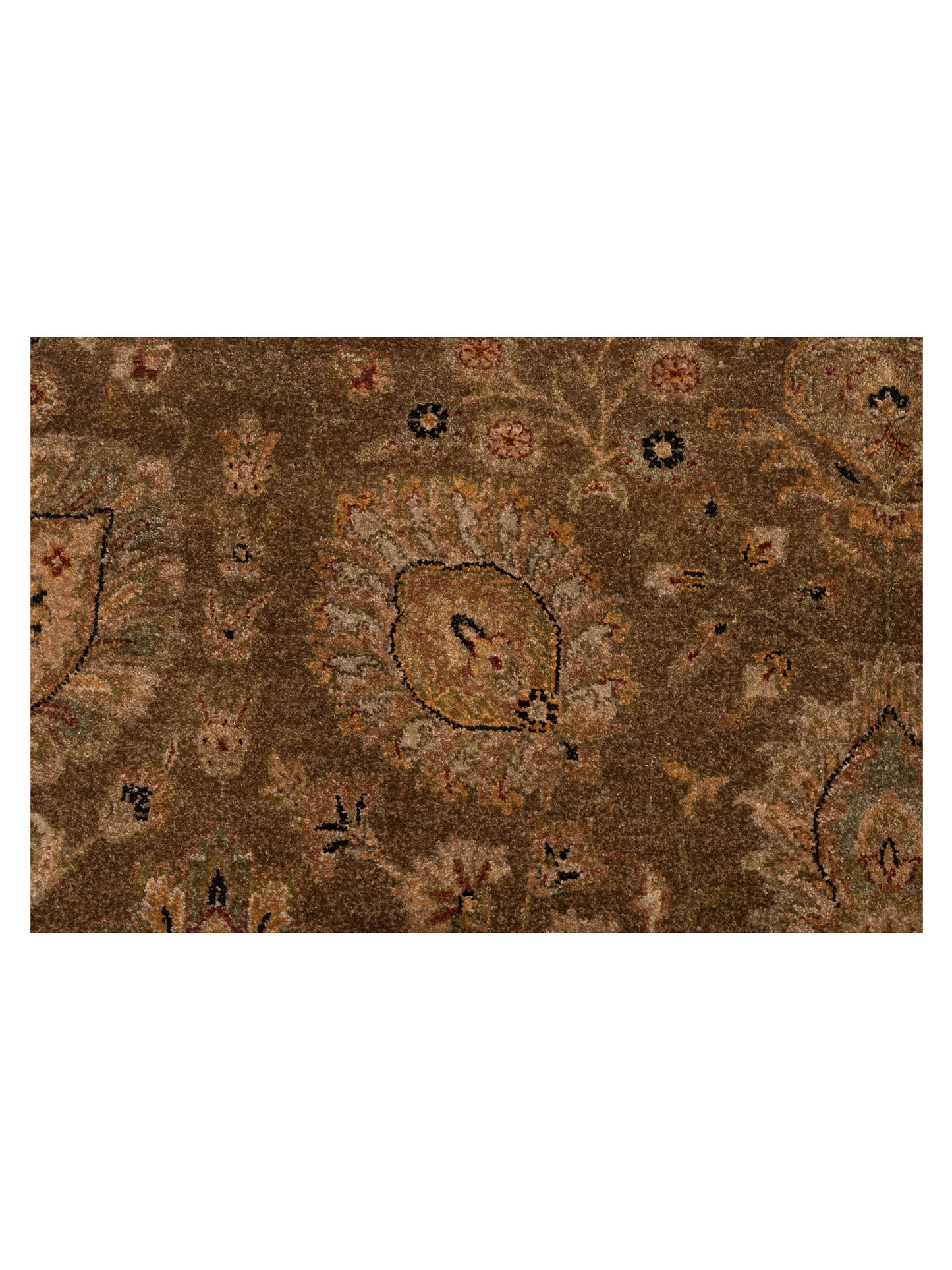Haji Jalili 111262 Brown Ivory 8.3x10.6 Hand Knotted Rug
