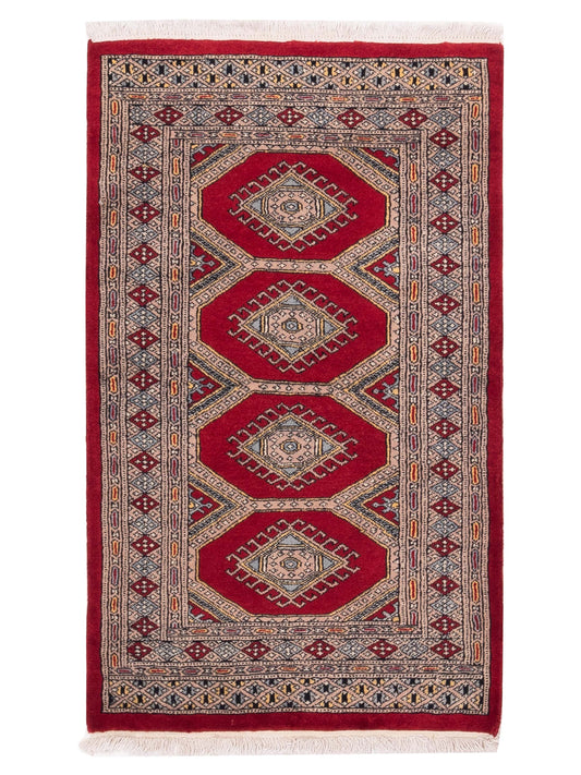 Nomad Bokhara  Red Silver Traditional