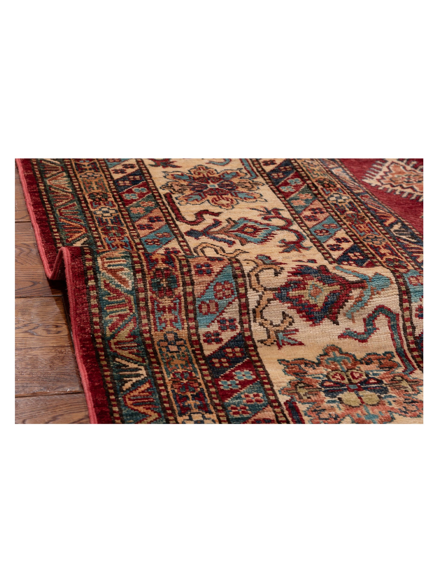 Kazak 151267 Red Ivory 8.11x12 Hand Knotted Rug