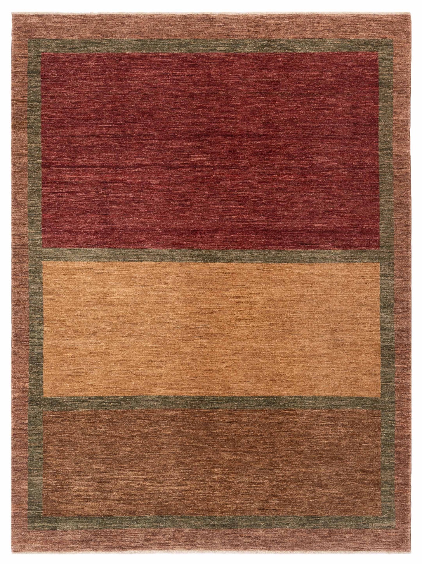 Rajpur Gabbeh  Red Brown Contemporary