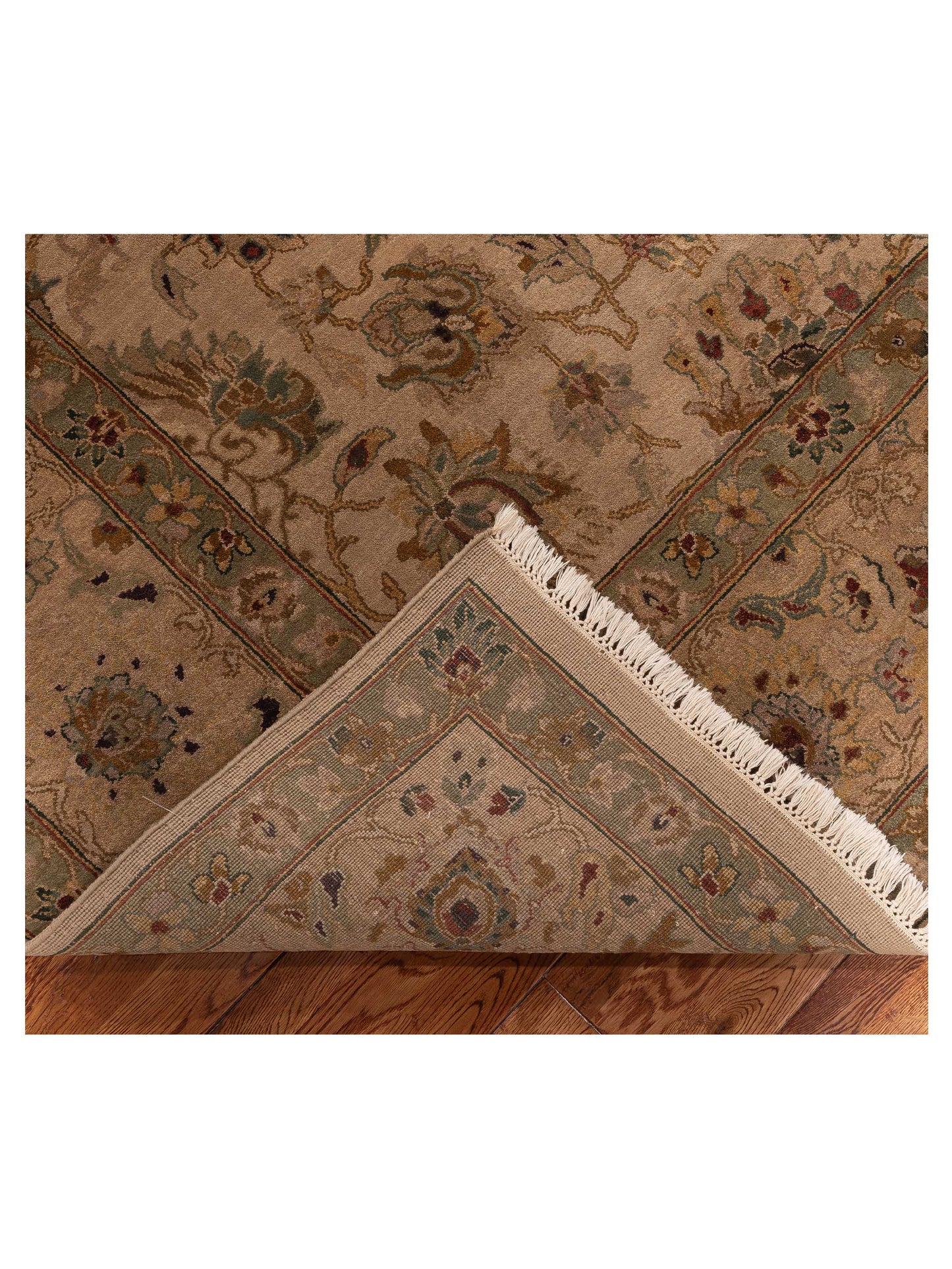 Crown 85811 Beige Beige 9.10x14.2 Hand Knotted Rug