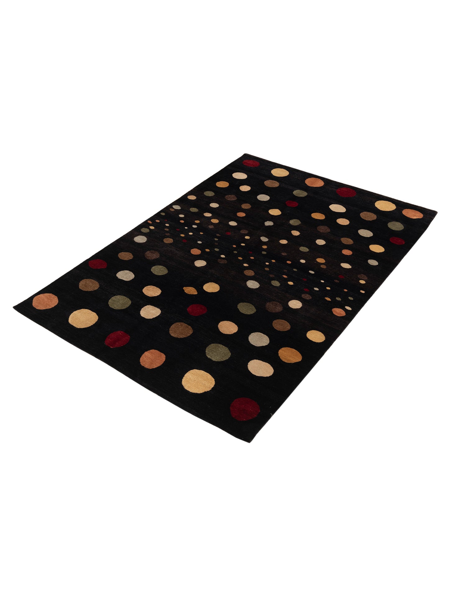 Tibetino 154010 Black Black 6x8.10 Hand Knotted Rug