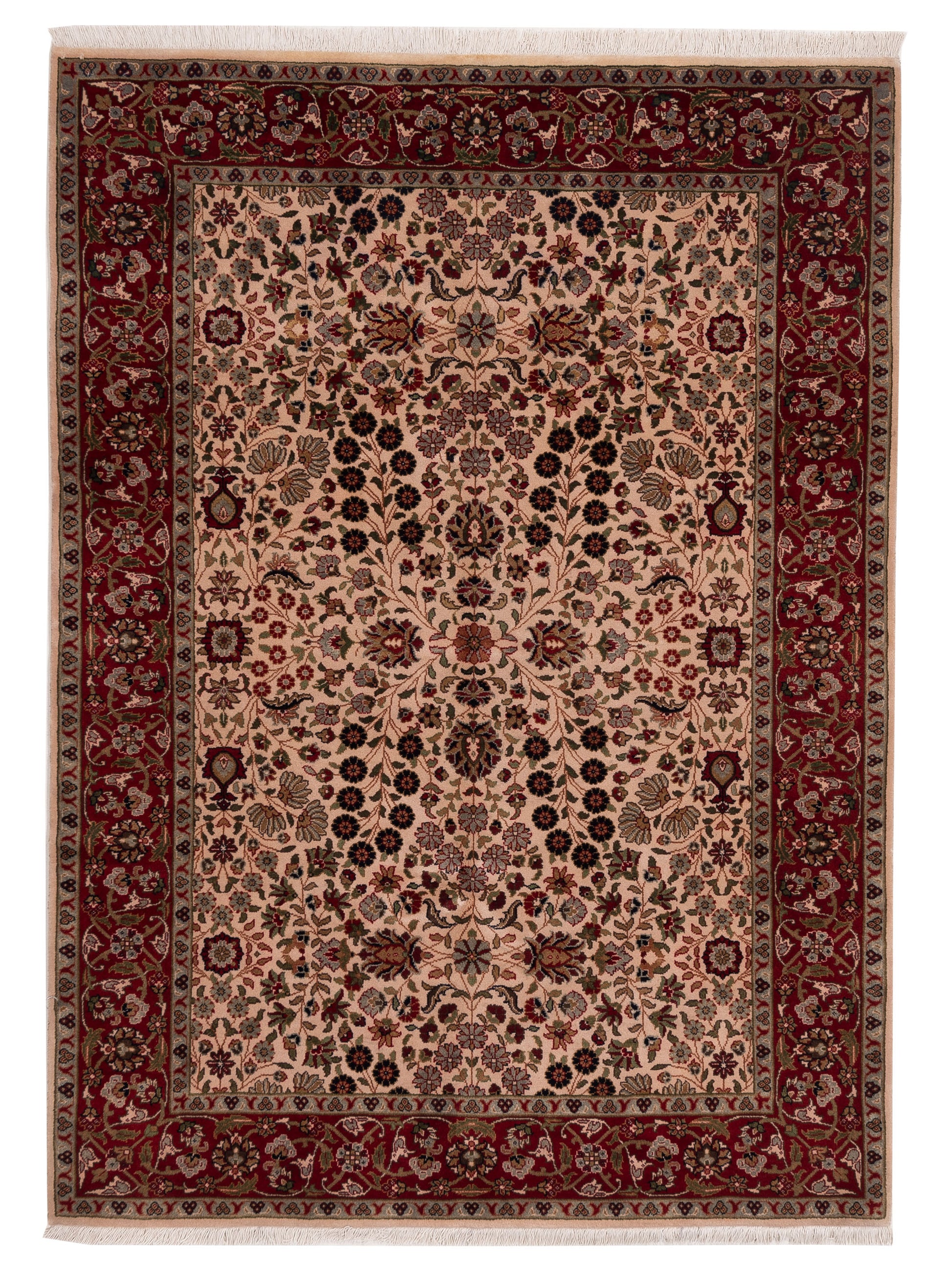Pasha Hereke  Ivory Red Traditional