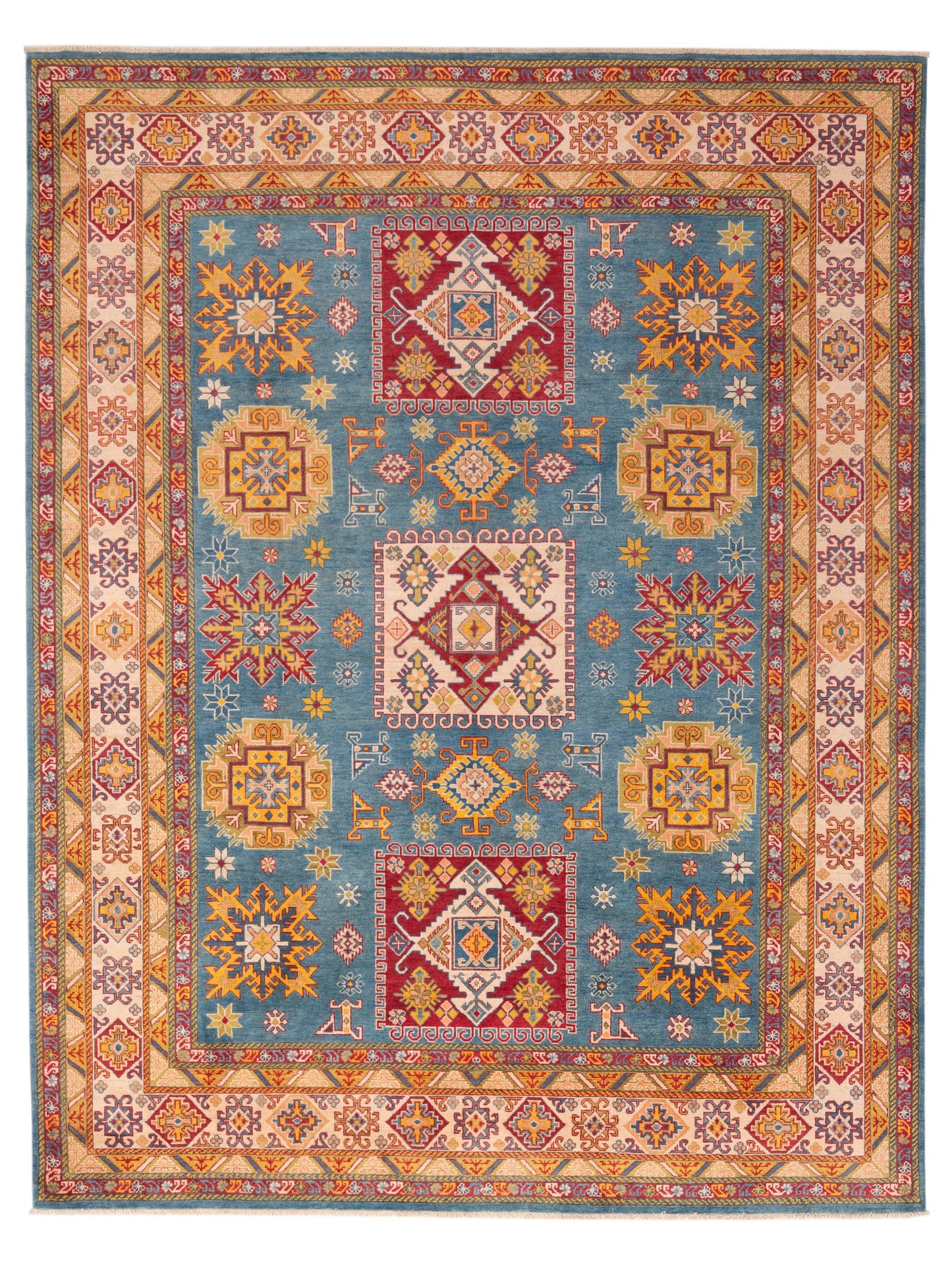 Nomad Super Kazak  Blue Ivory Tribal