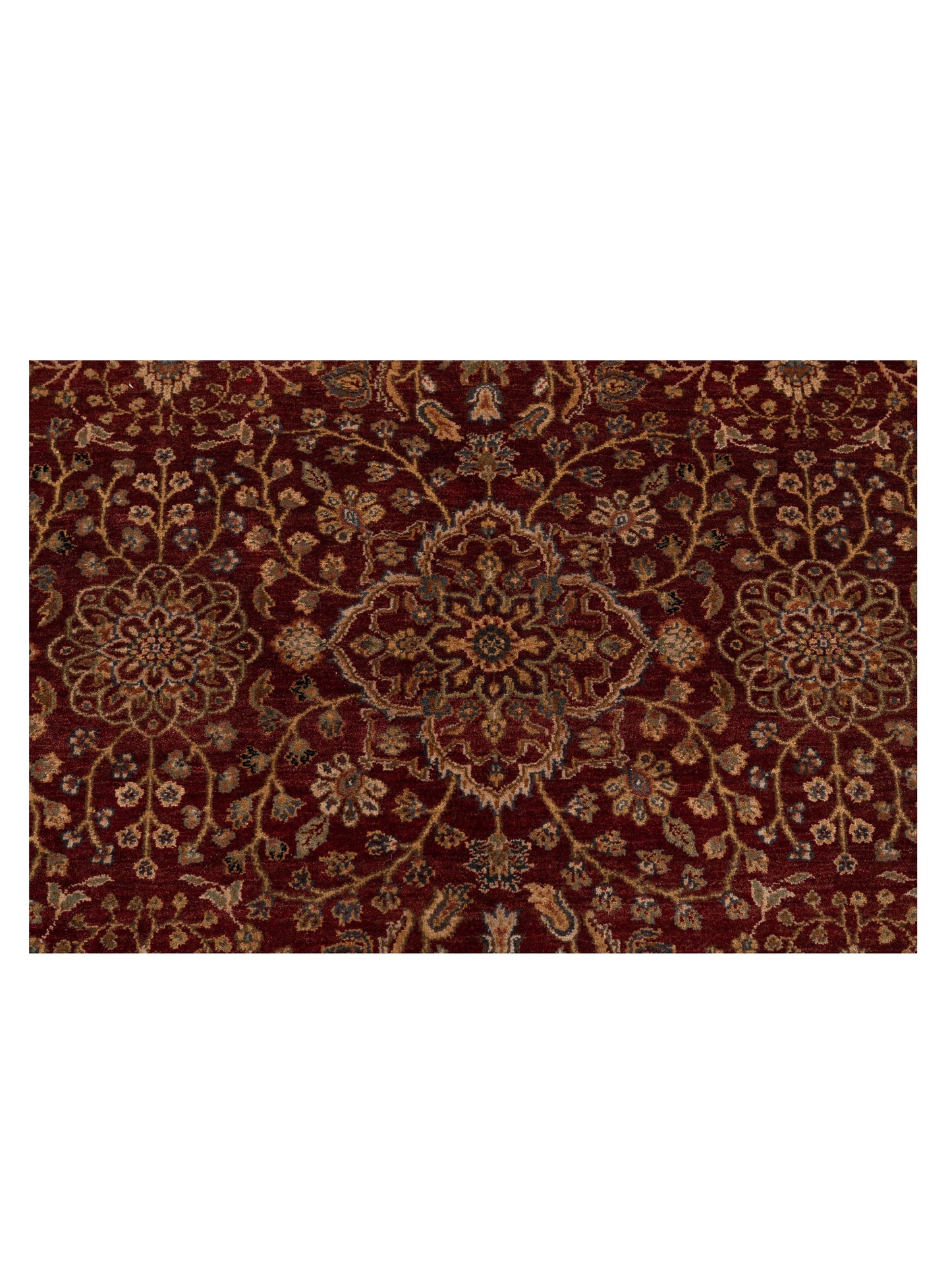 Platinum 82604 Red Gold 6.2x9.3 Hand Knotted Rug
