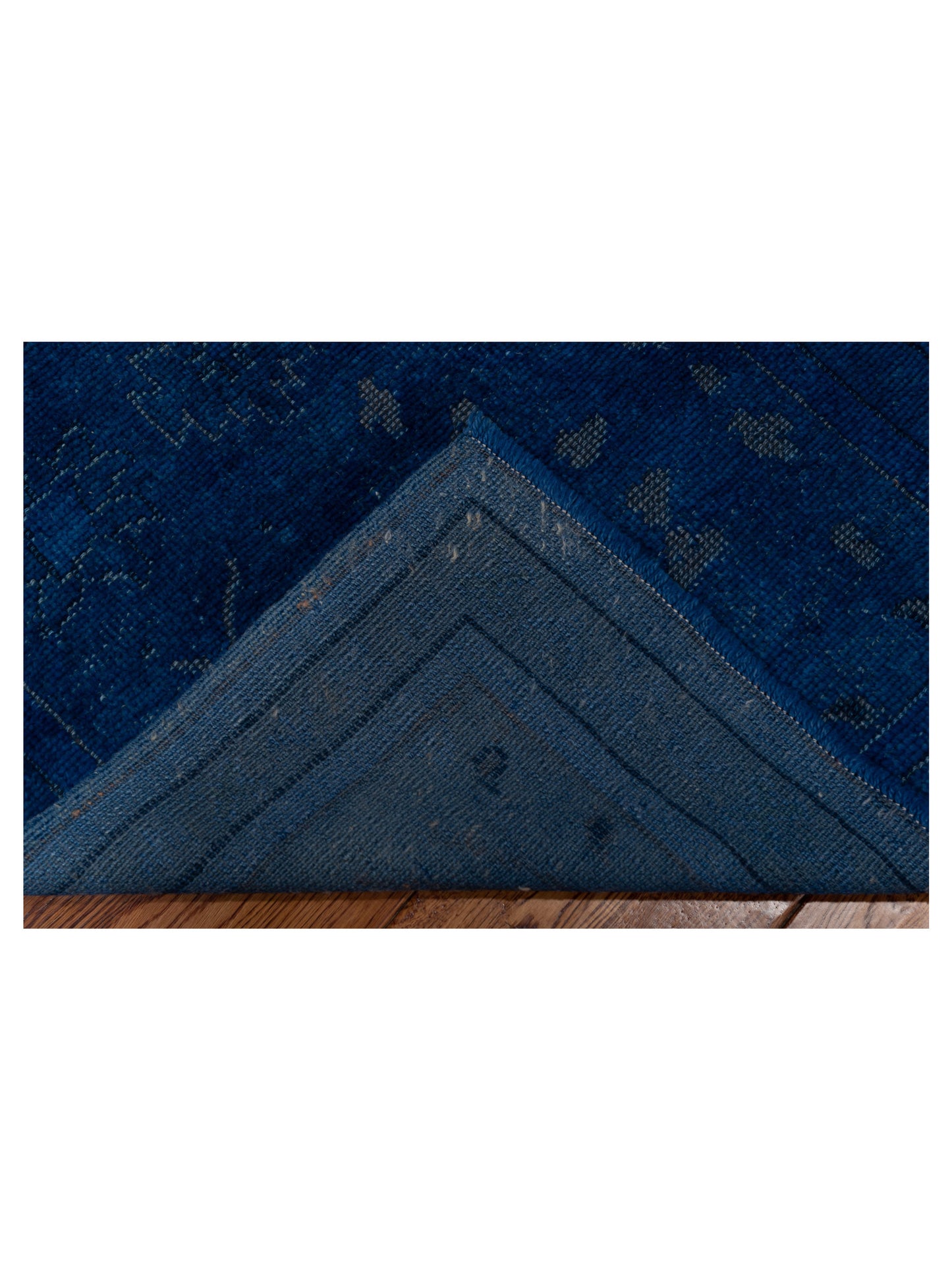 Vintage 108951 Blue 2.8x14.5 Hand Knotted Rug