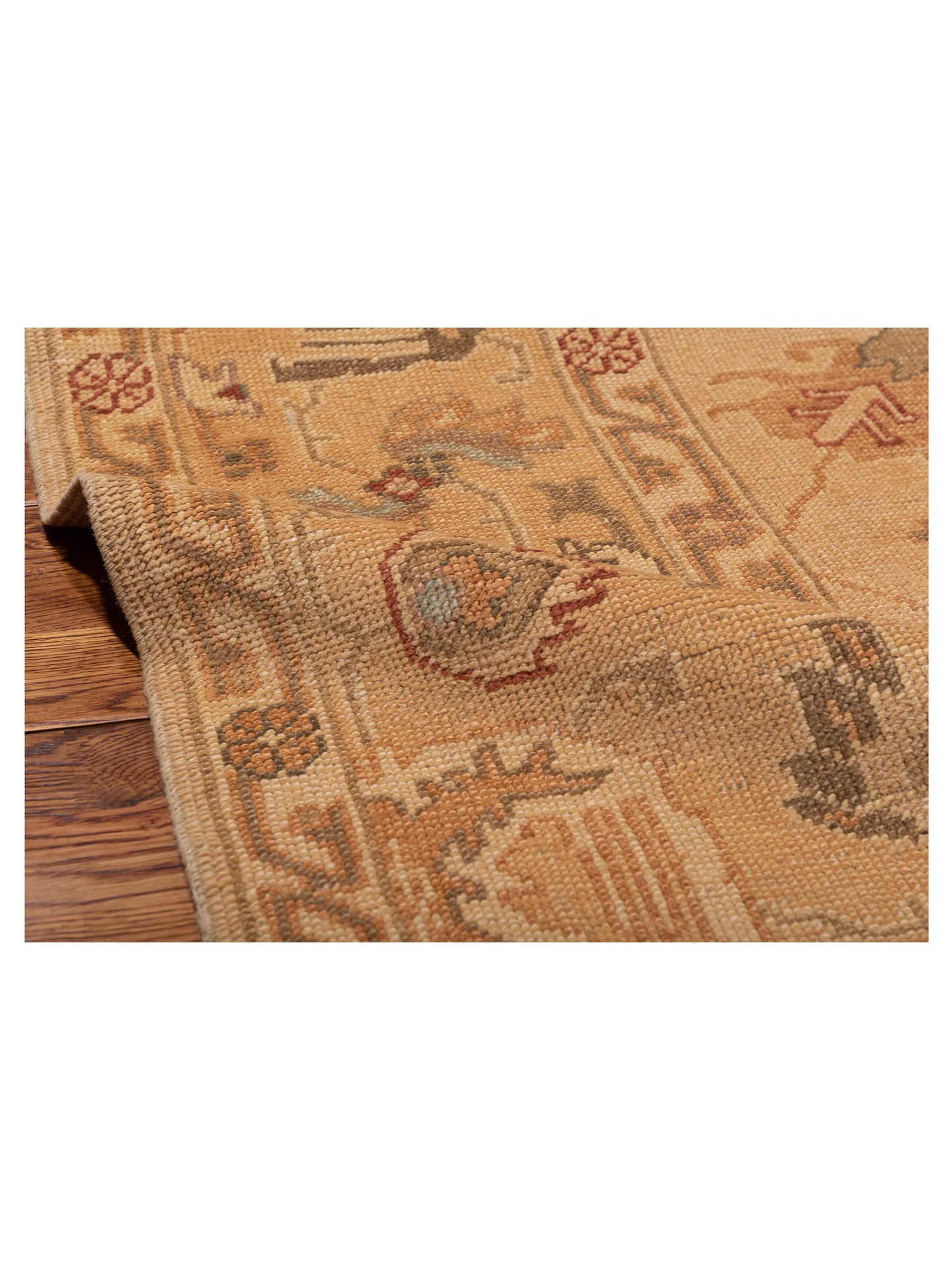 Anadol Oushak 92609 Gold Gold 8x9 Hand Knotted Rug