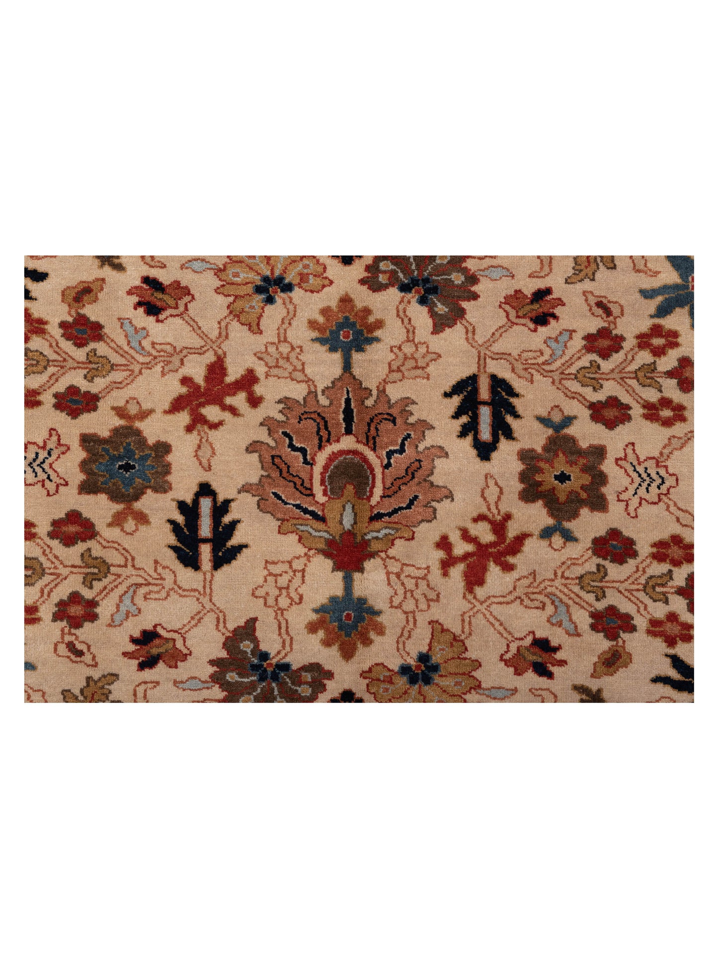 Crown 133174 Ivory Navy 9x11.11 Hand Knotted Rug