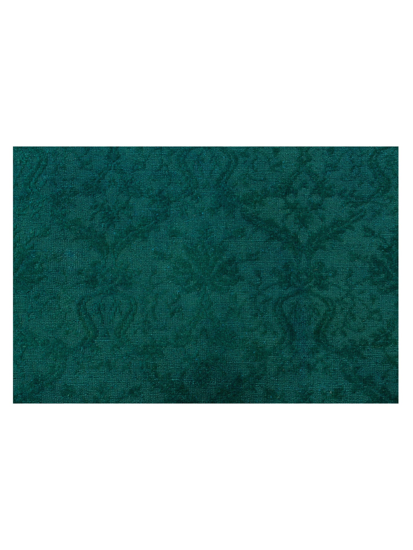 Color Bouquet 109182 Turquoise Dark Turquoise 9.6x11.5 Hand Knotted Rug