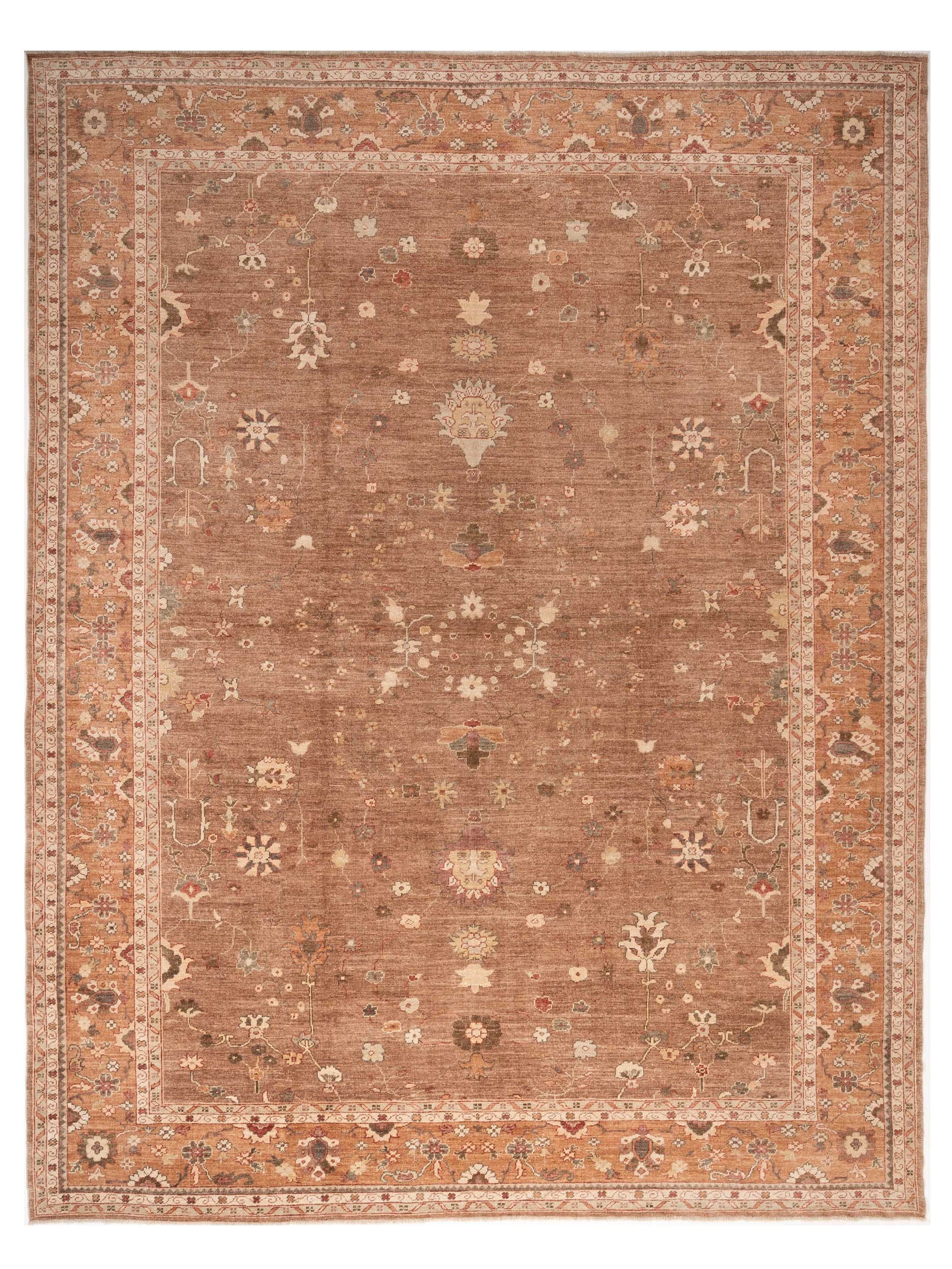 Anadol Angora Oushak  Brown Brown Traditional