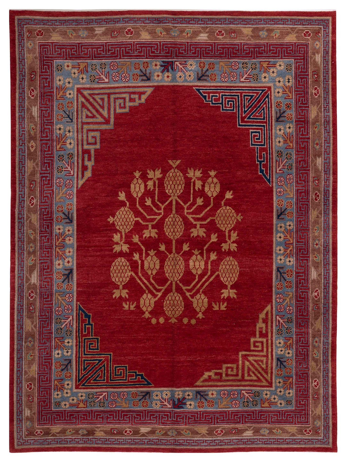 Rajpur Stella  Red Brown Traditional