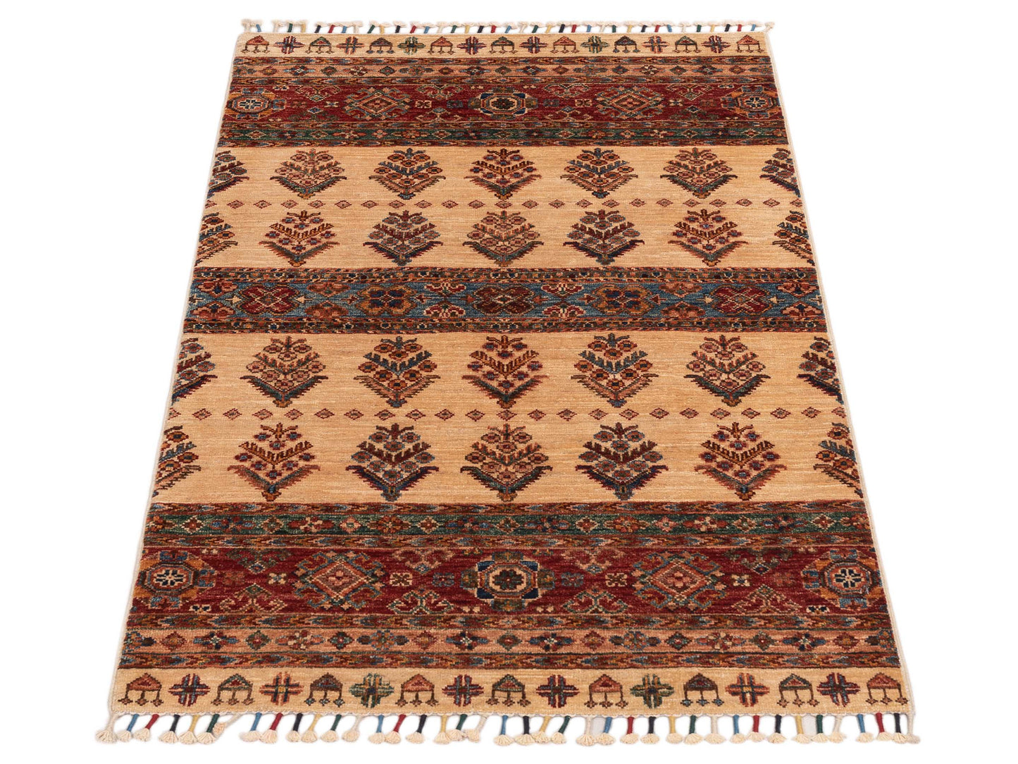 Khorjin 149024 Multi Multi 3x4.10 Hand Knotted Rug