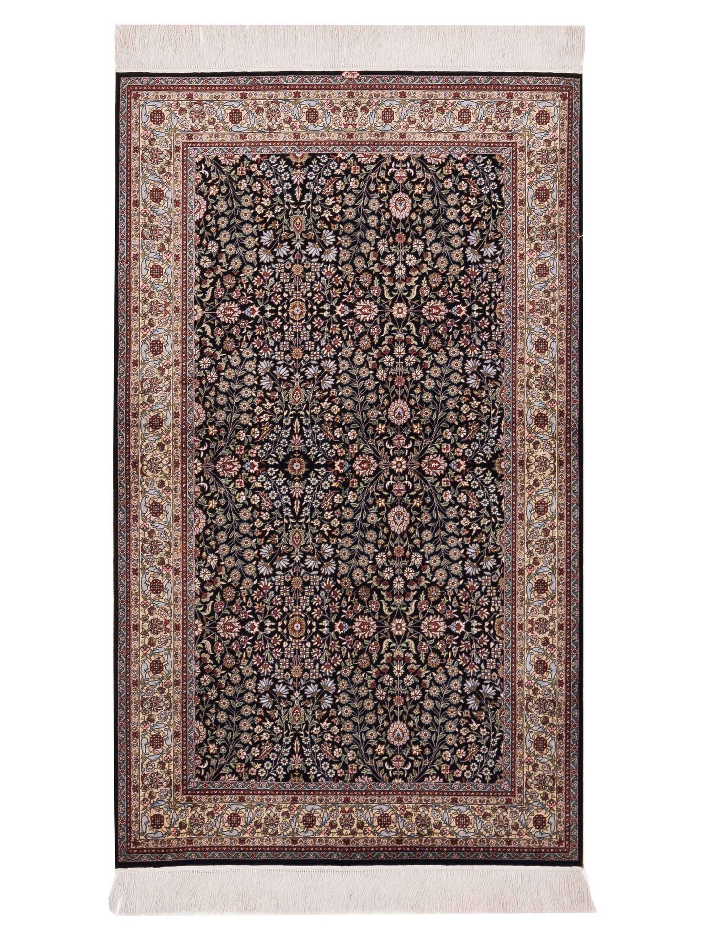 Pasha Pure Silk  Black Ivory Traditional