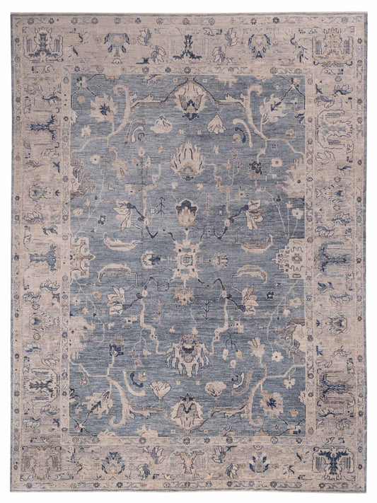Anadol Angora Oushak  Blue Gray Traditional