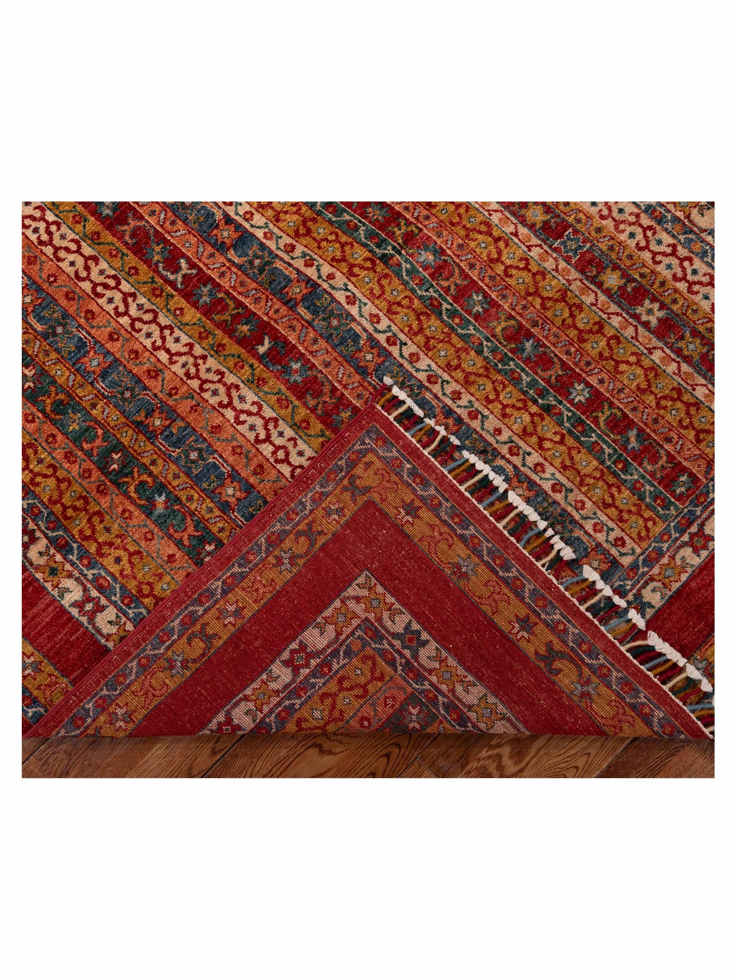 Shawl 152030 Multi Multi 4.11x6.5 Hand Knotted Rug