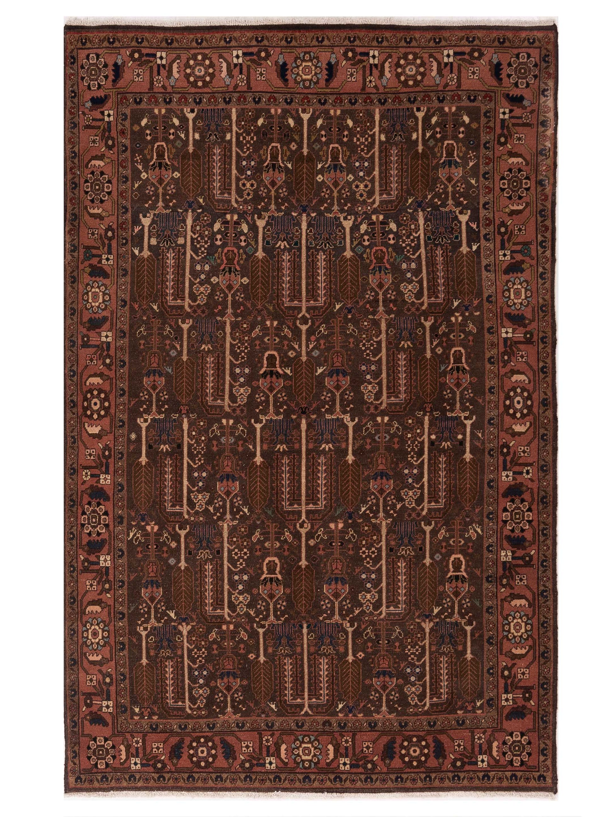 Pasha Persian  Brown Pink Traditional