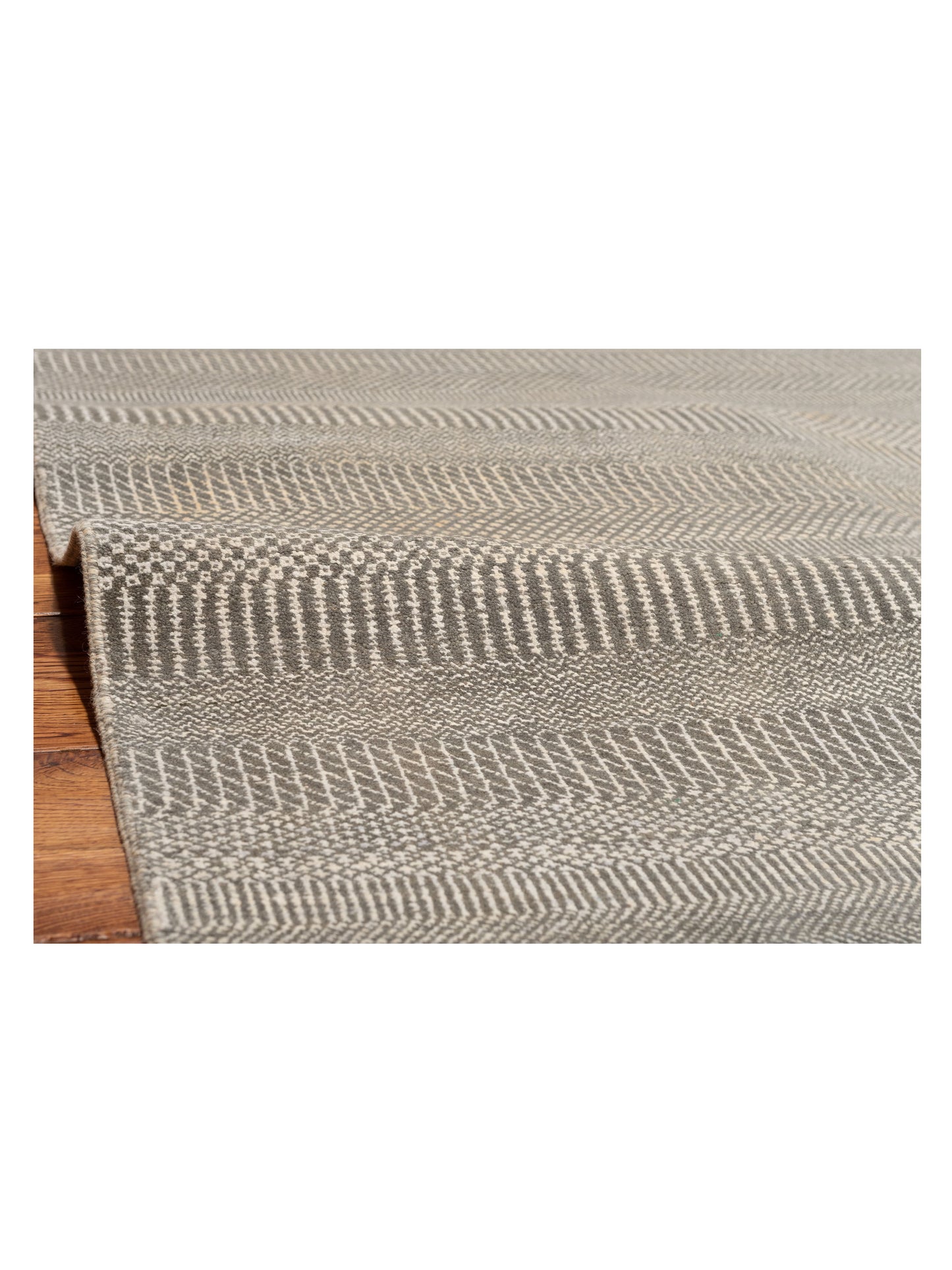 Aurore 120983 Gray Silver 8x9.11 Hand Knotted Rug