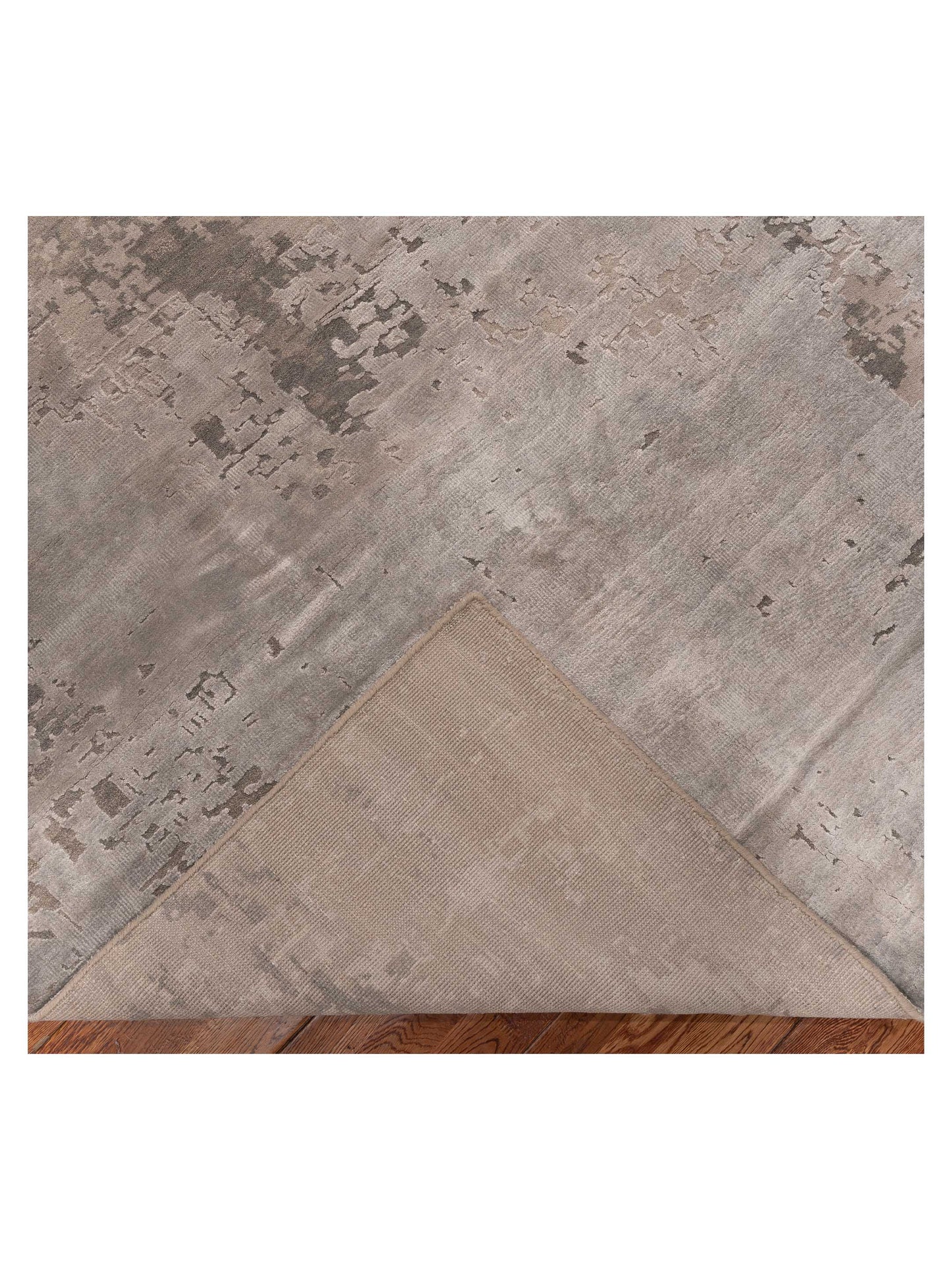 Tibetino 154829 Gray Gray 9.11x13.11 Hand Knotted Rug