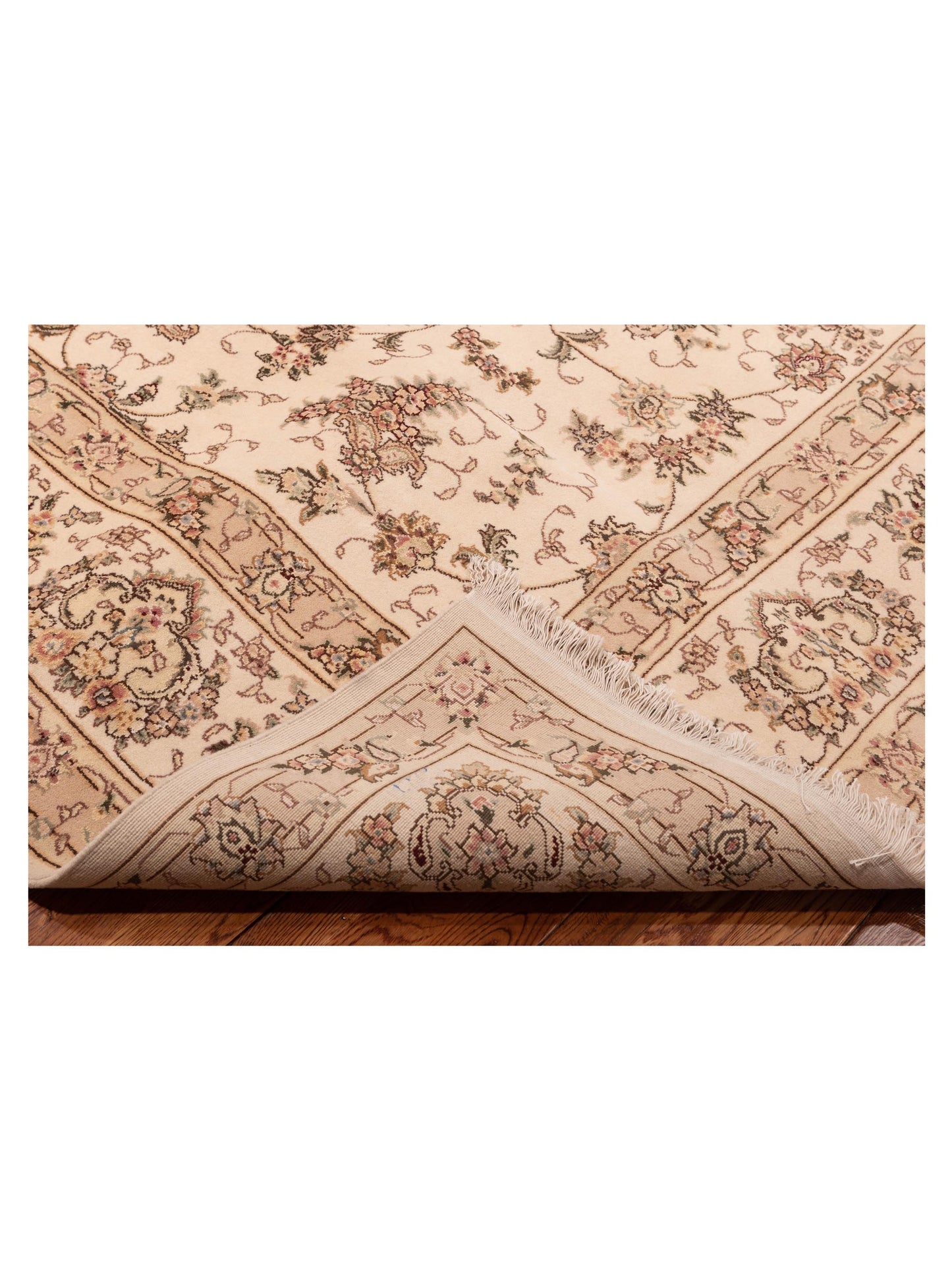 Magnolia 121076 Ivory Ivory 9x12 Hand Knotted Rug
