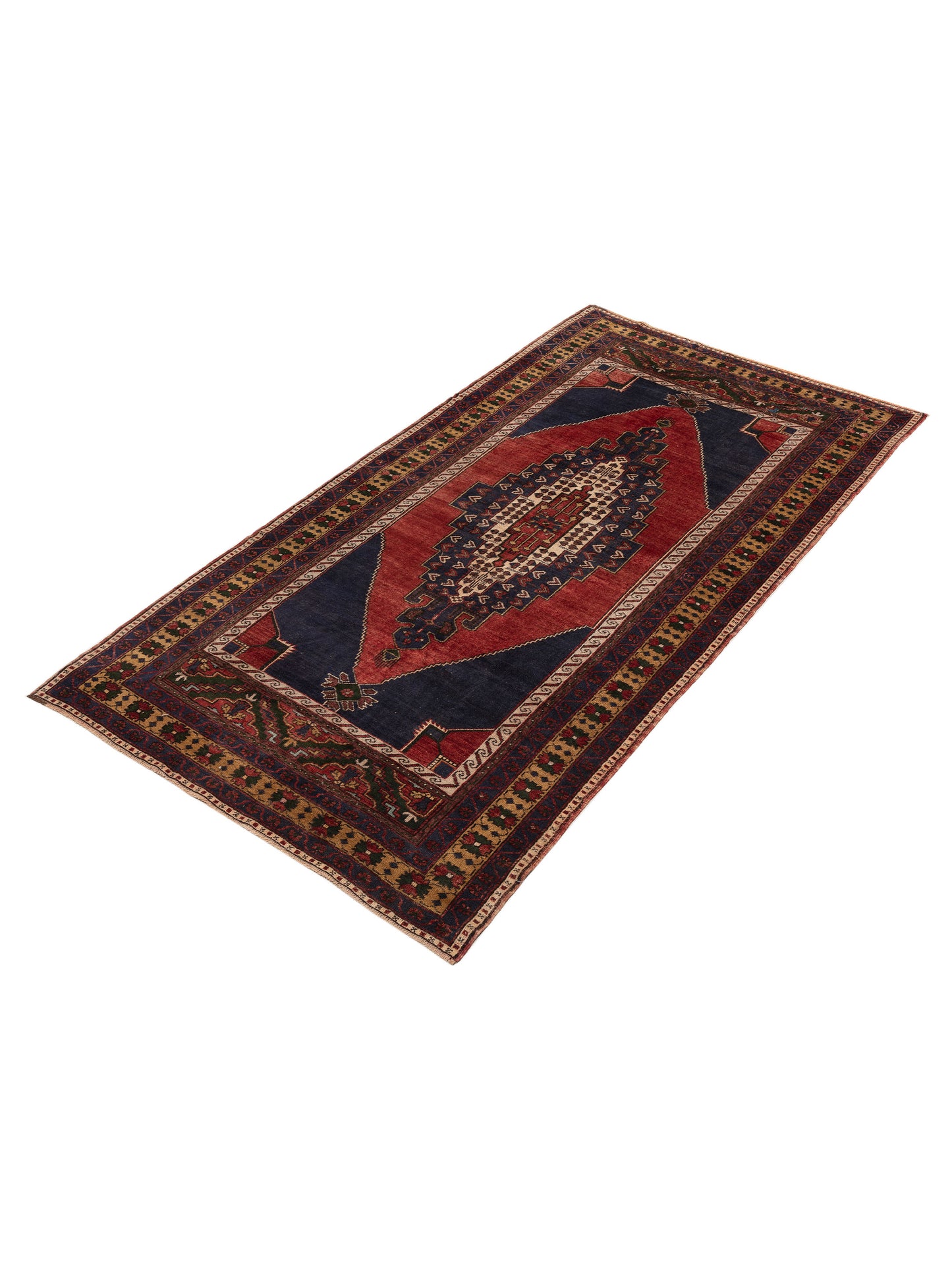 Old Anatolian 154137 Red Brown 5.6x10.1 Hand Knotted Rug