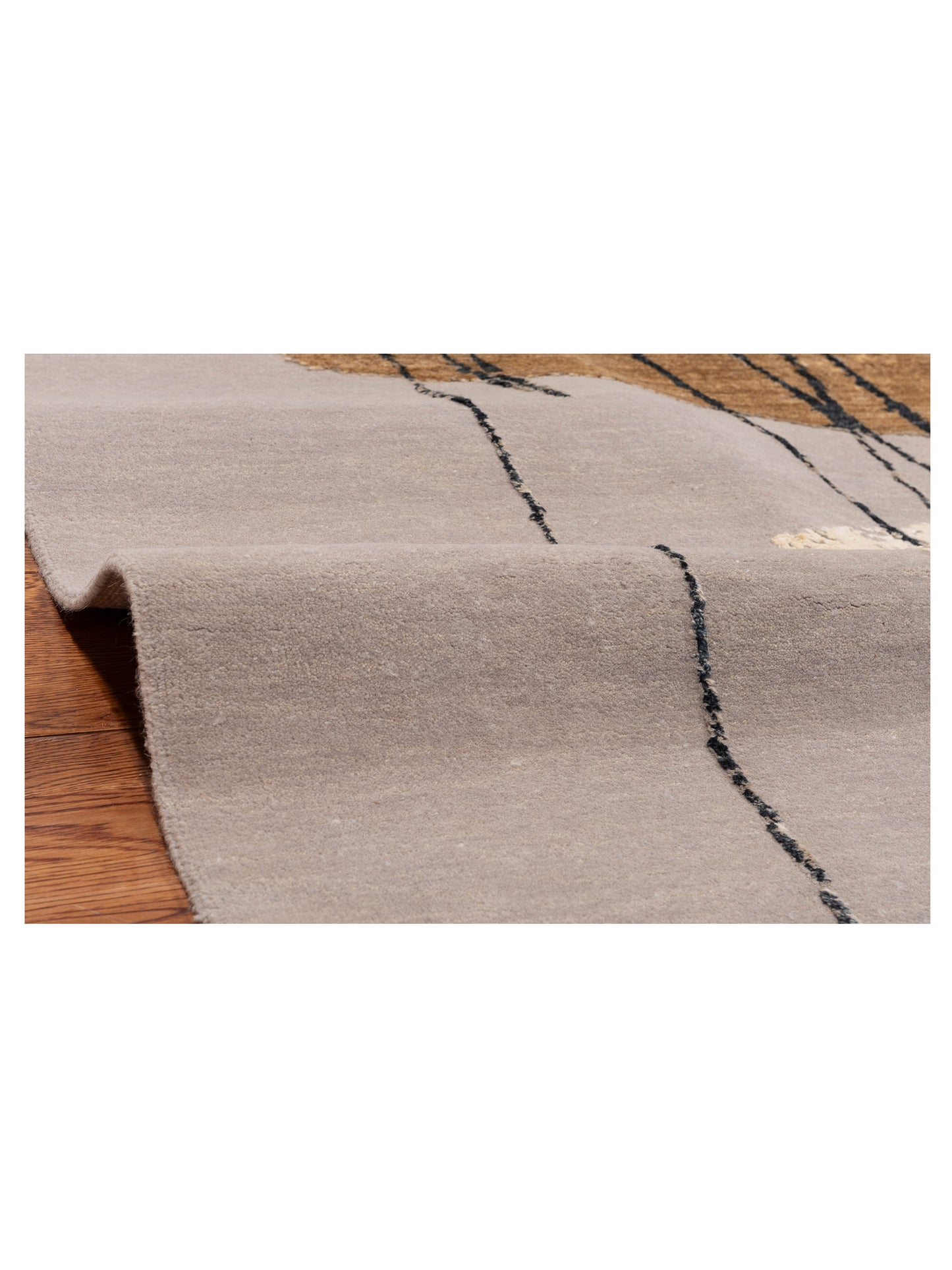 Dazzling 151877 Beige Gold 7.10x10 Hand Knotted Rug