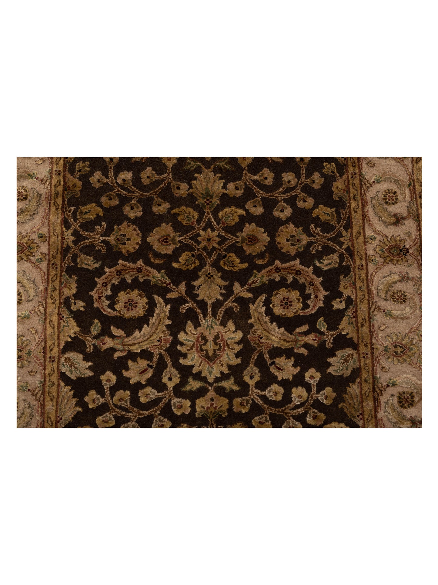 Imperial Silk 122490 Brown Beige 2.6x10.3 Hand Knotted Rug