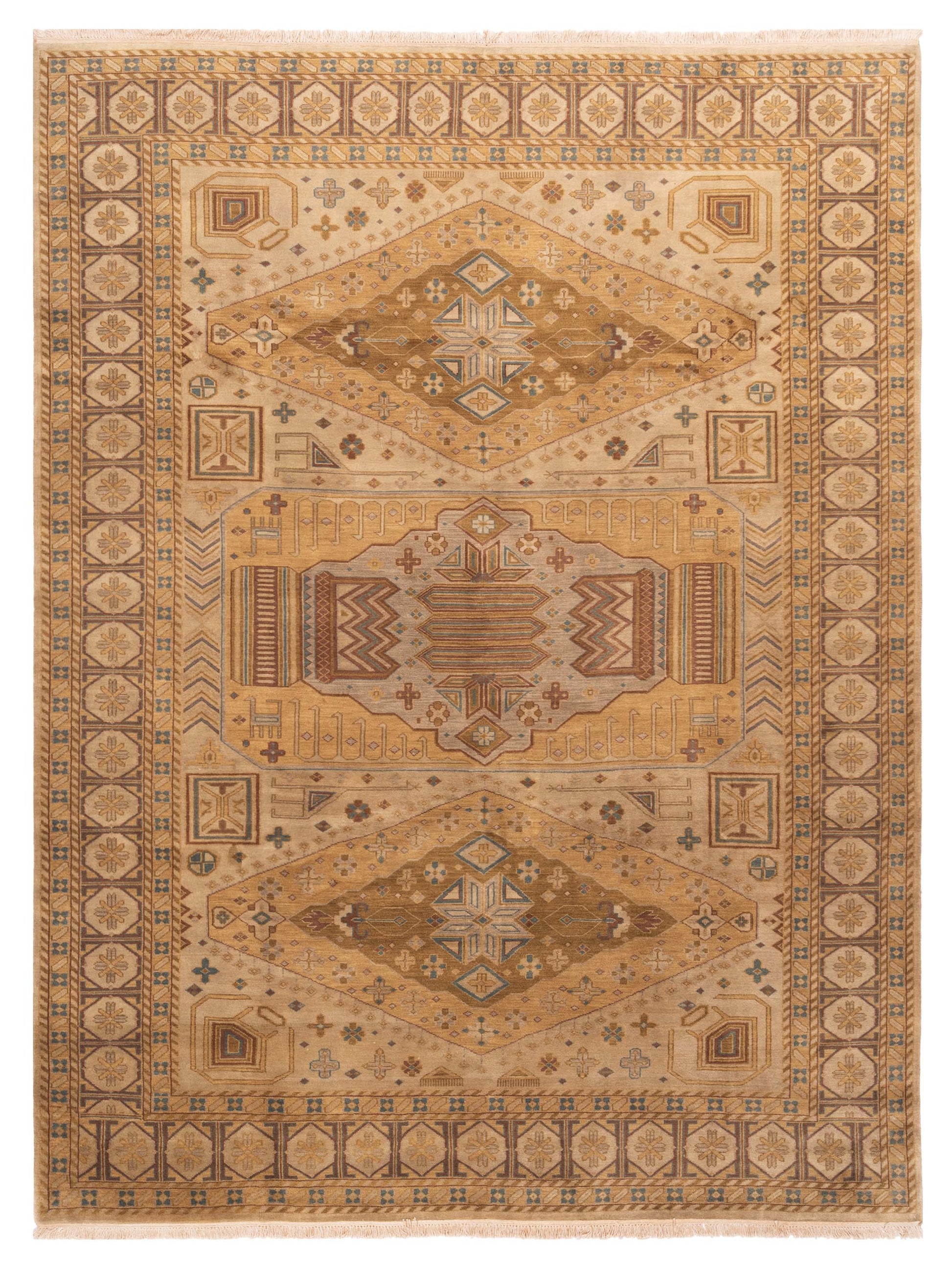 Rajpur Lilac  Gold Ivory Traditional