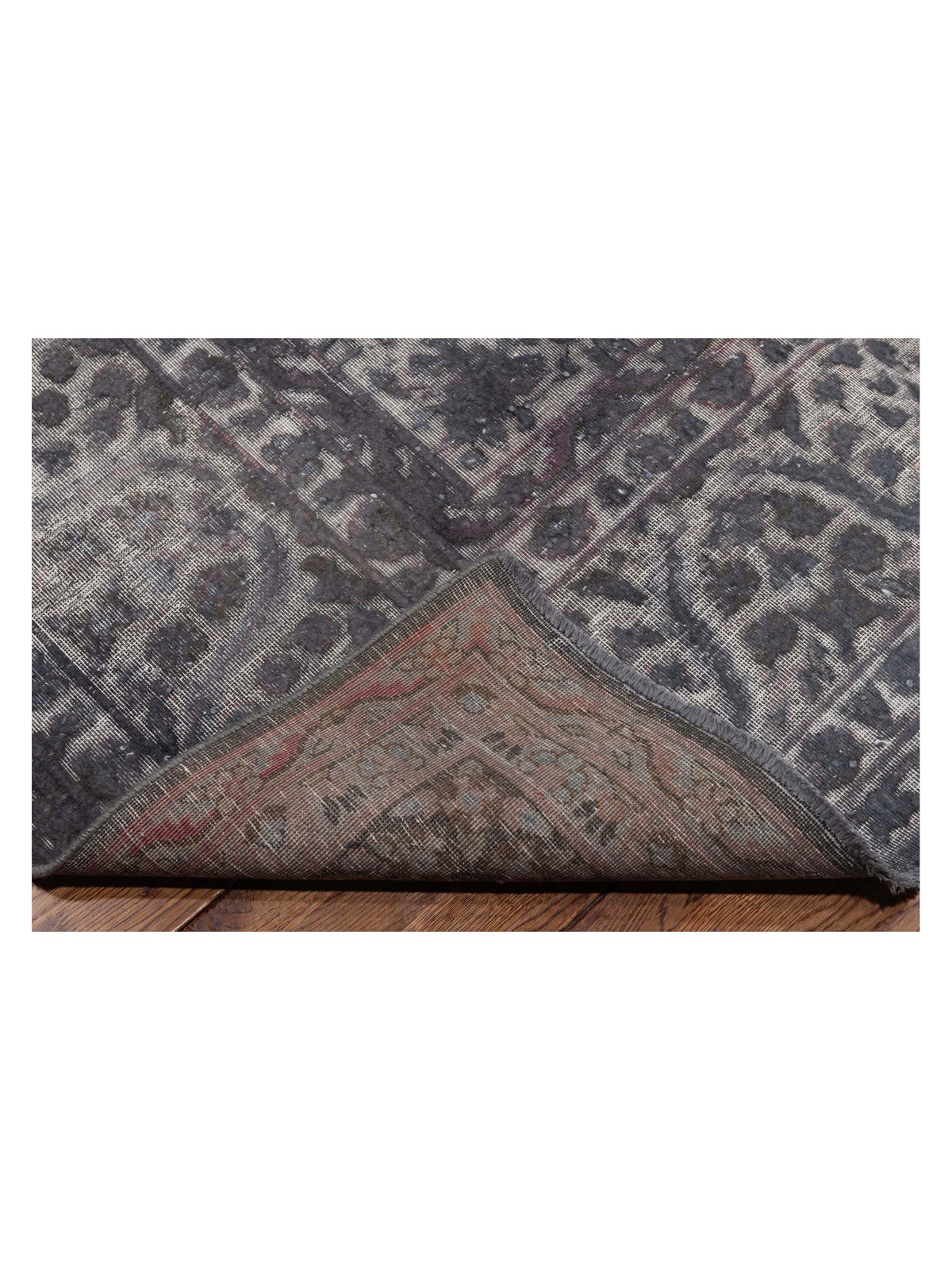 Vintage 128880 Gray 9.8x12.10 Hand Knotted Rug