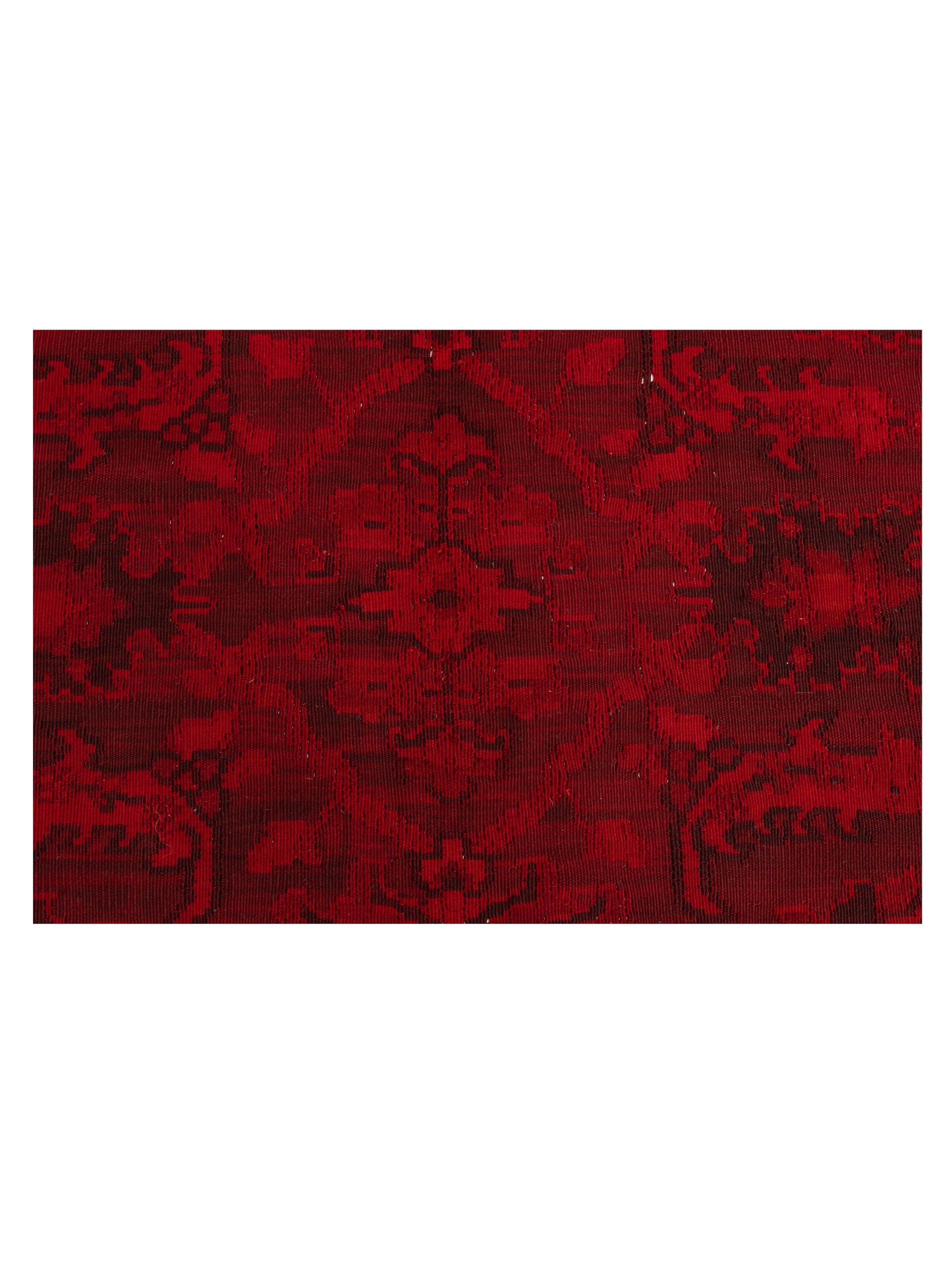 Vintage 70026 Red 6.6x6.11 Hand Knotted Rug