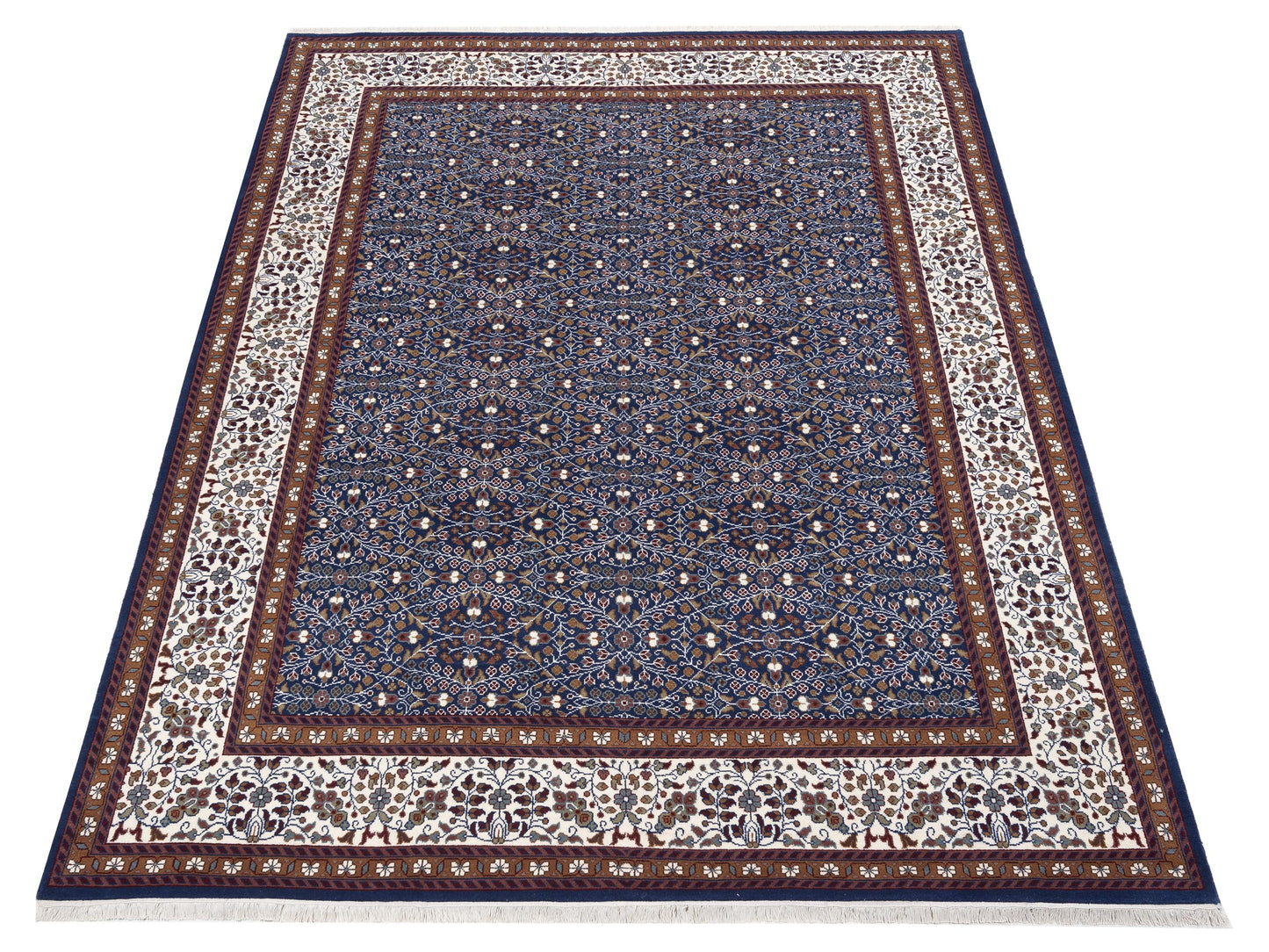 Kayseri 153053 Blue Ivory 10.1x13 Hand Knotted Rug