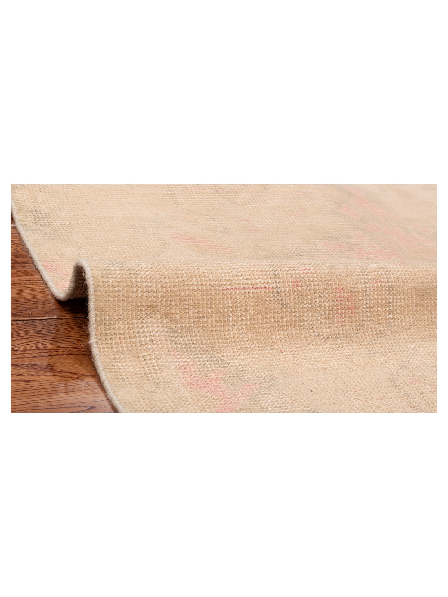 Old Anatolian 131122 Green Pink 4.2x7.2 Hand Knotted Rug