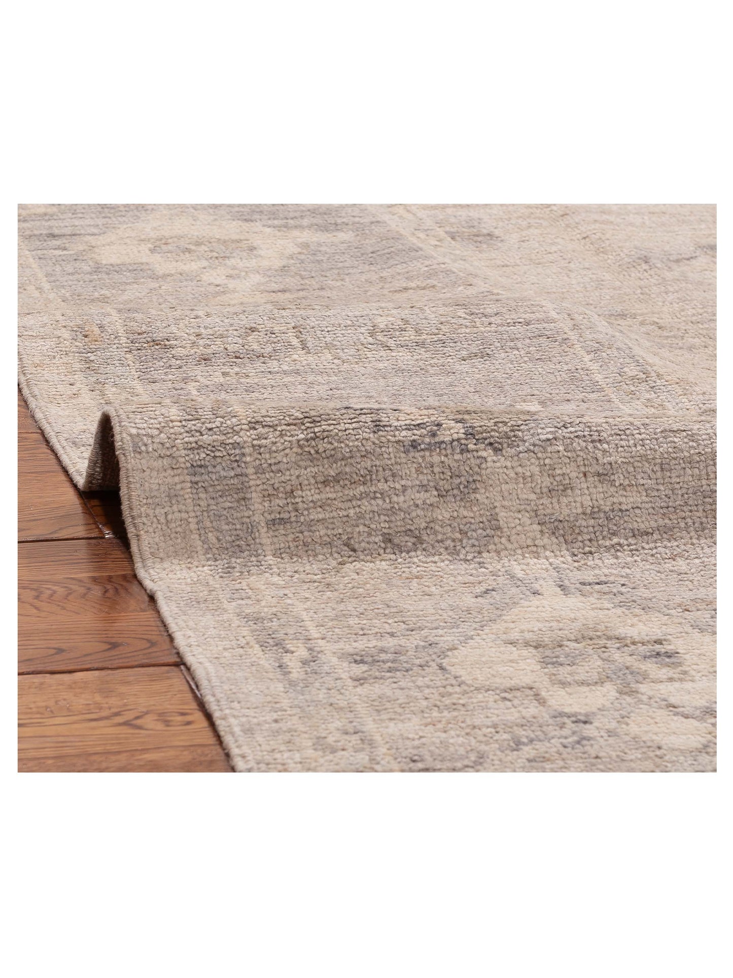 Angora Oushak 156229 Gray Gray 9x11.2 Hand Knotted Rug
