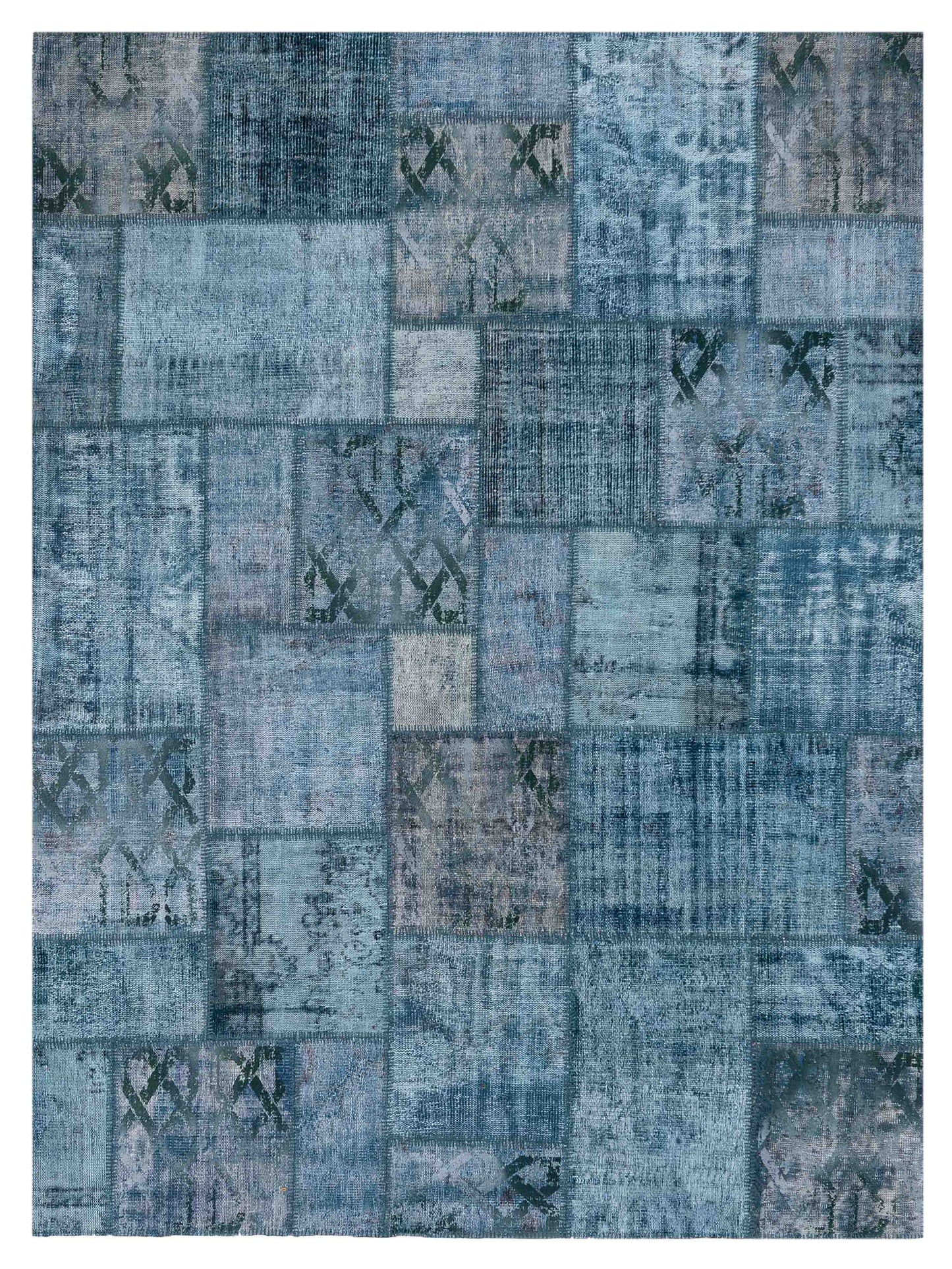 Pasha Turkish Vestige Patchwork  Green  Contemporary