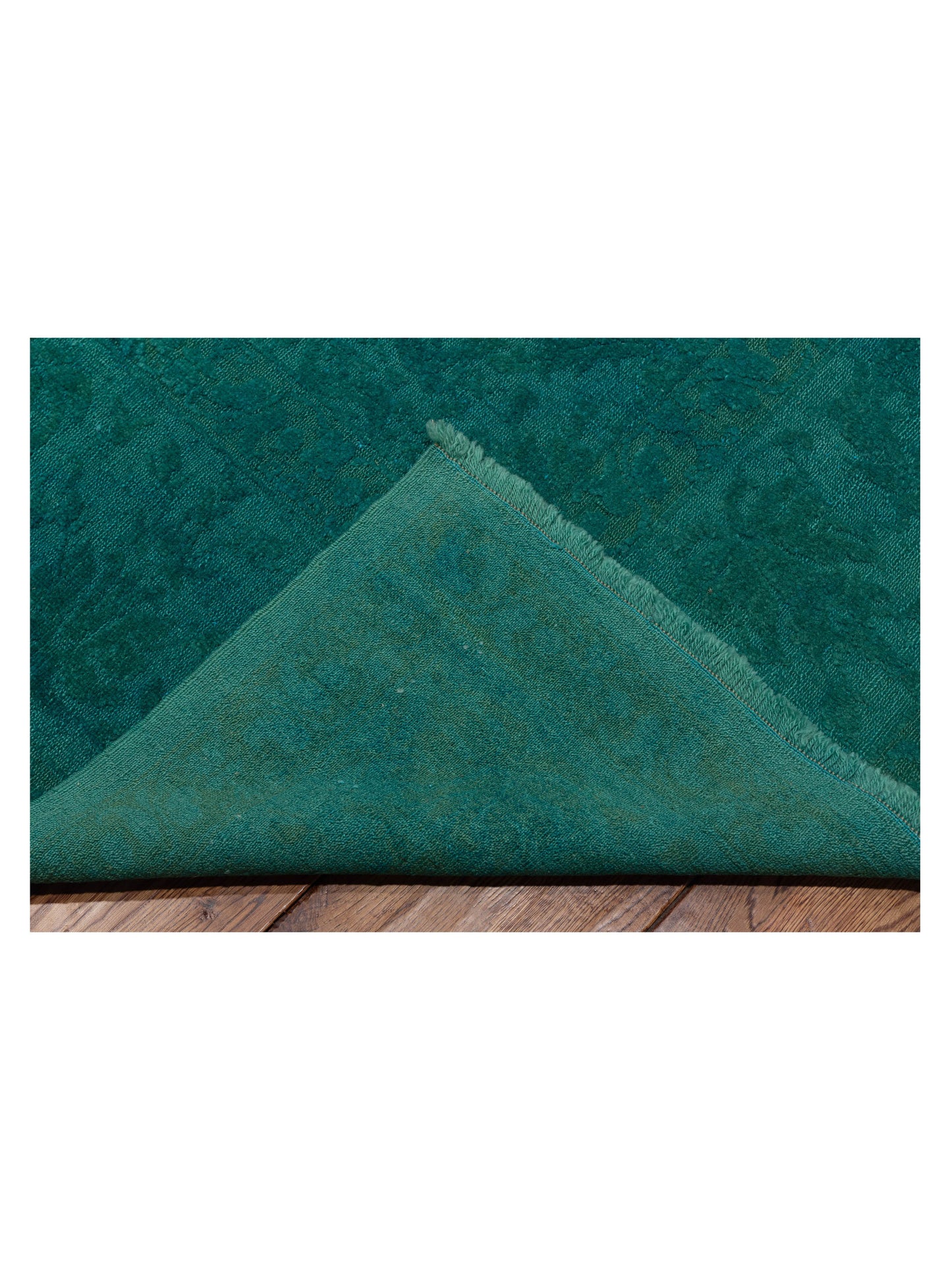 Color Bouquet 109182 Turquoise Dark Turquoise 9.6x11.5 Hand Knotted Rug