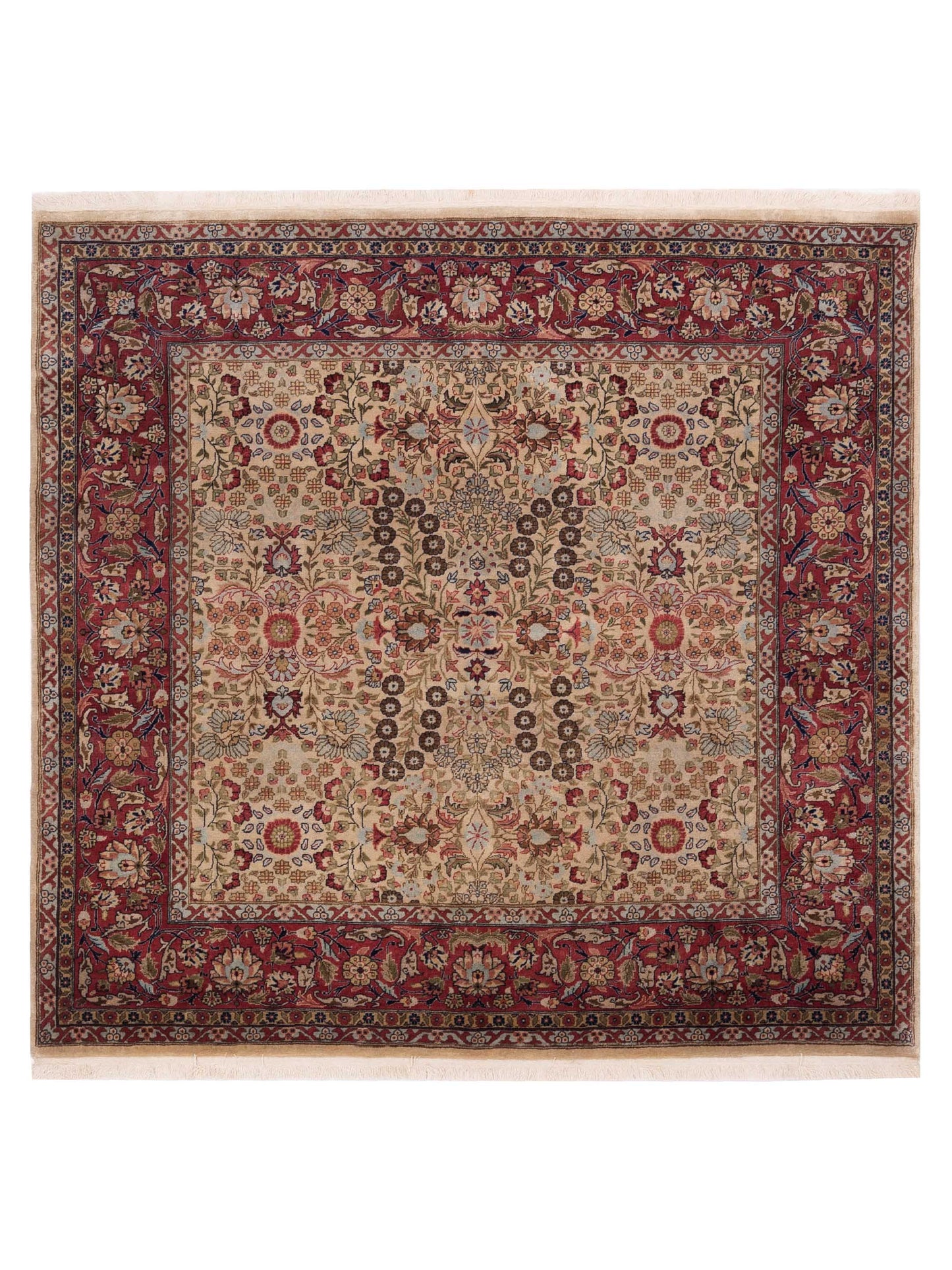 Pasha Hereke  Ivory Red Traditional