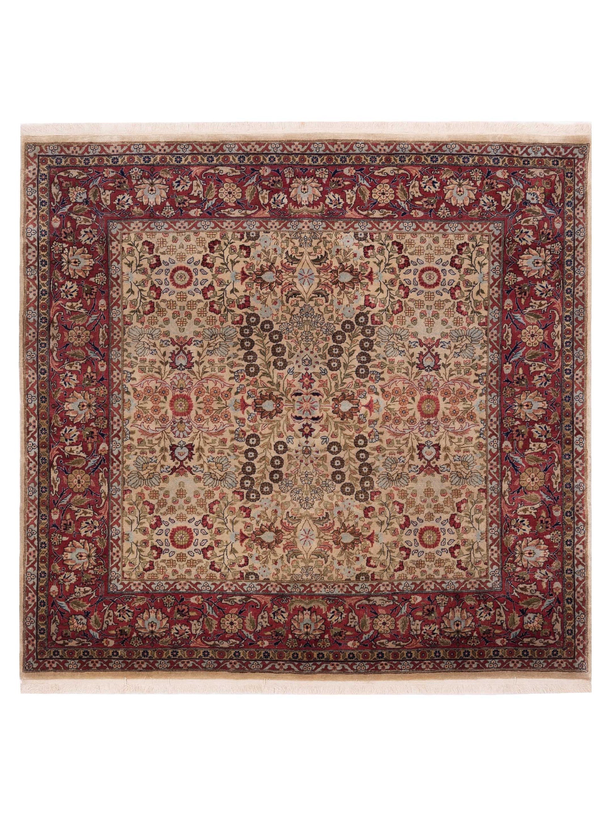 Pasha Hereke  Ivory Red Traditional