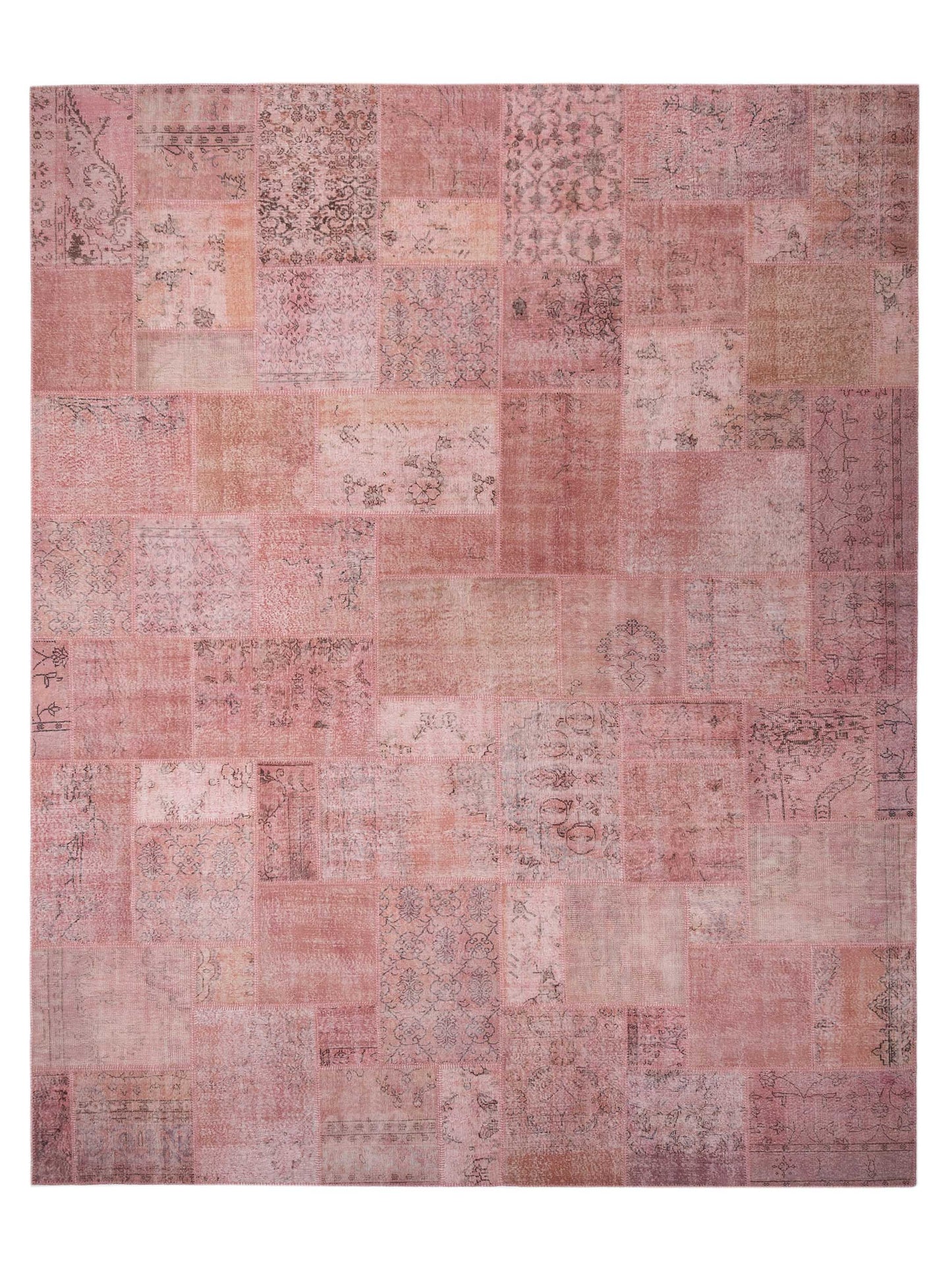Pasha Turkish Vestige Patchwork  Pink  Contemporary