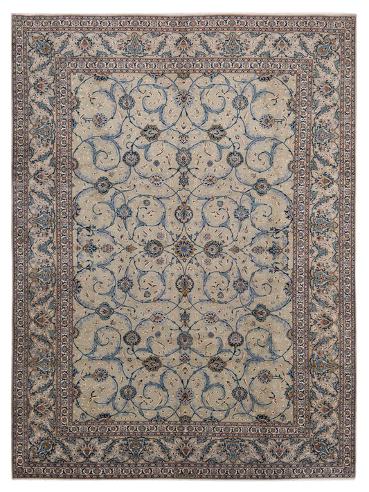 Pasha Persian  Sage Green Silver Traditional