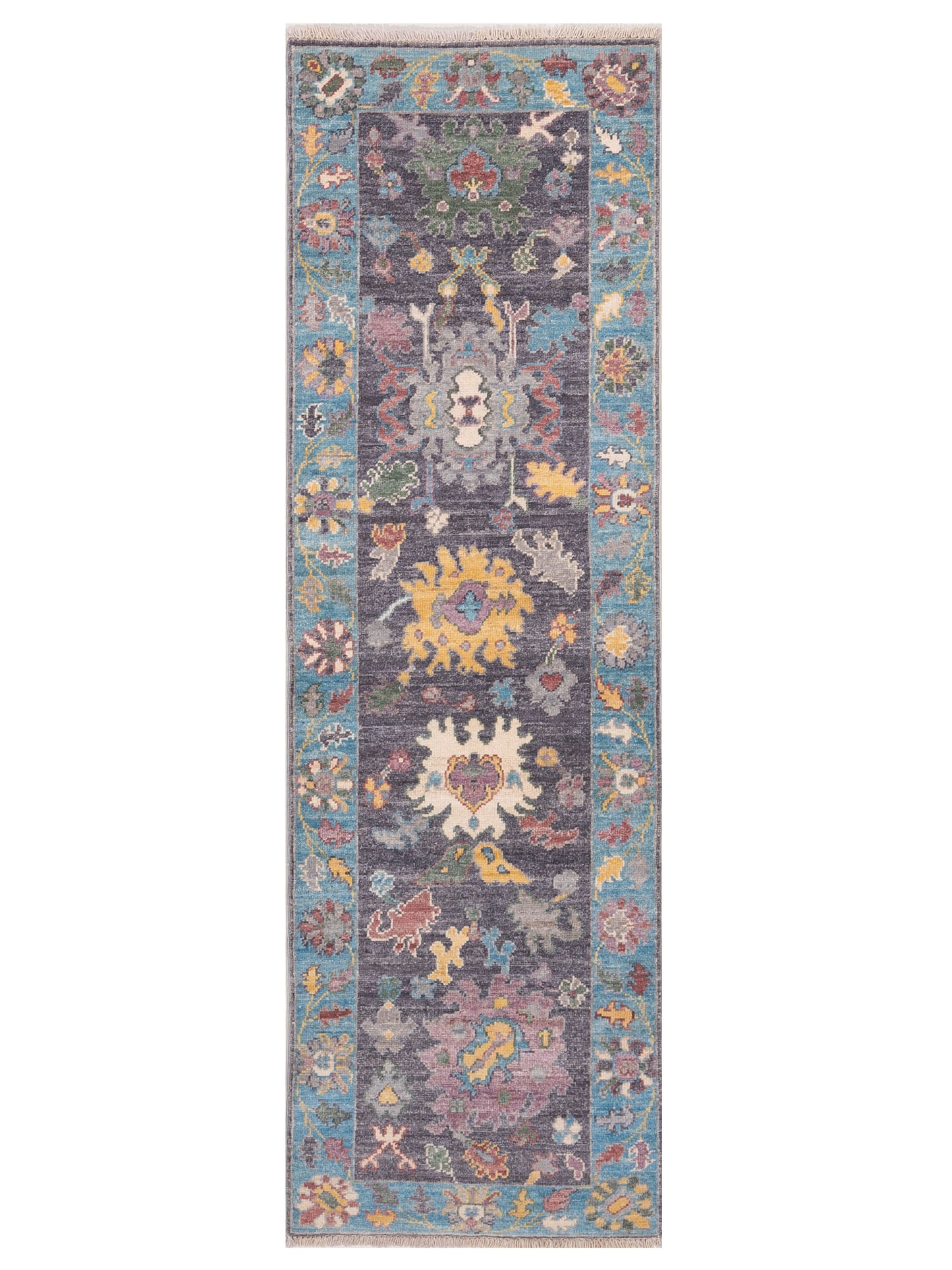 Pasha Anadol Oushak  Purple Blue Traditional