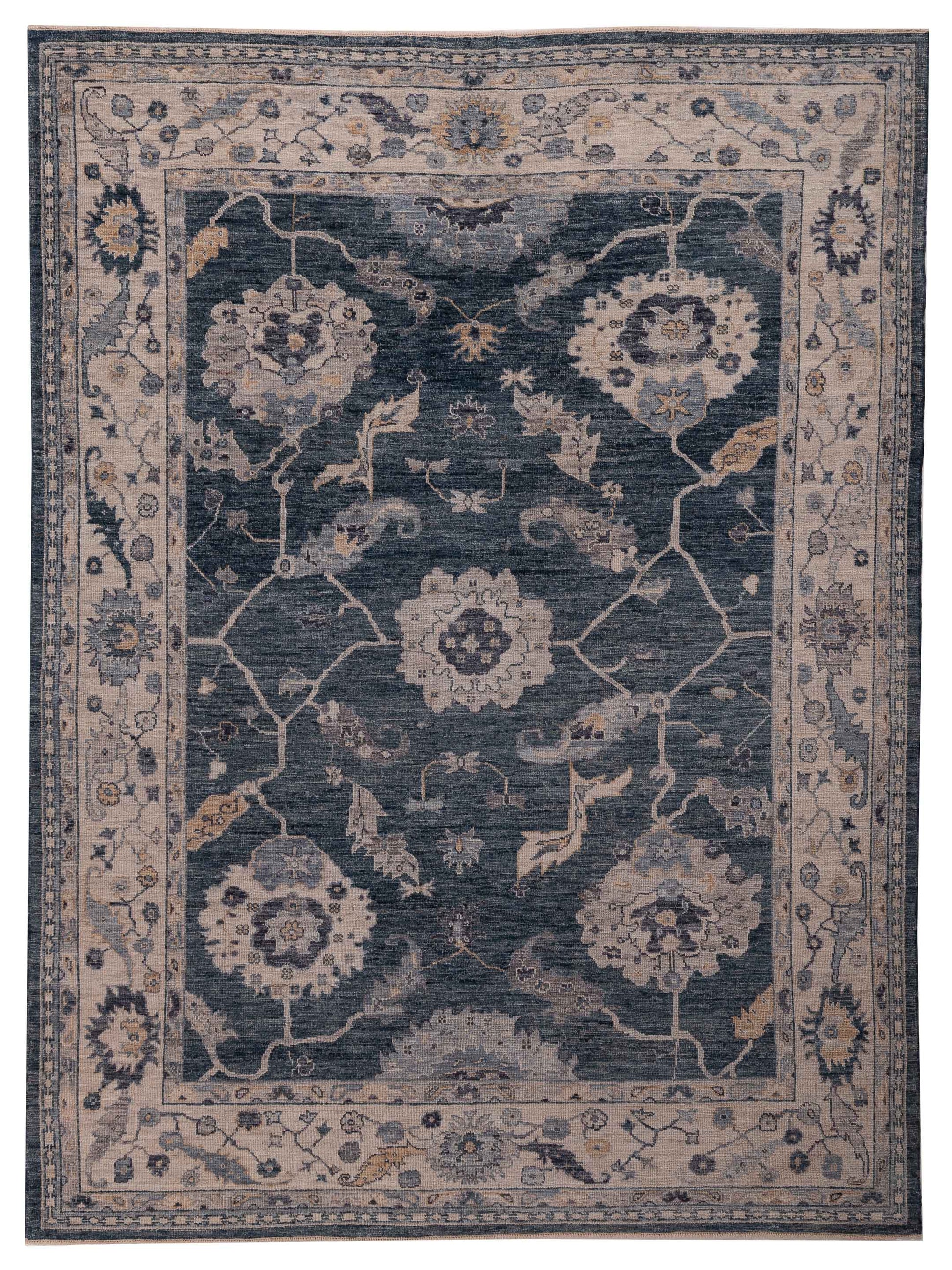 Anadol Angora Oushak  Blue Ivory Traditional