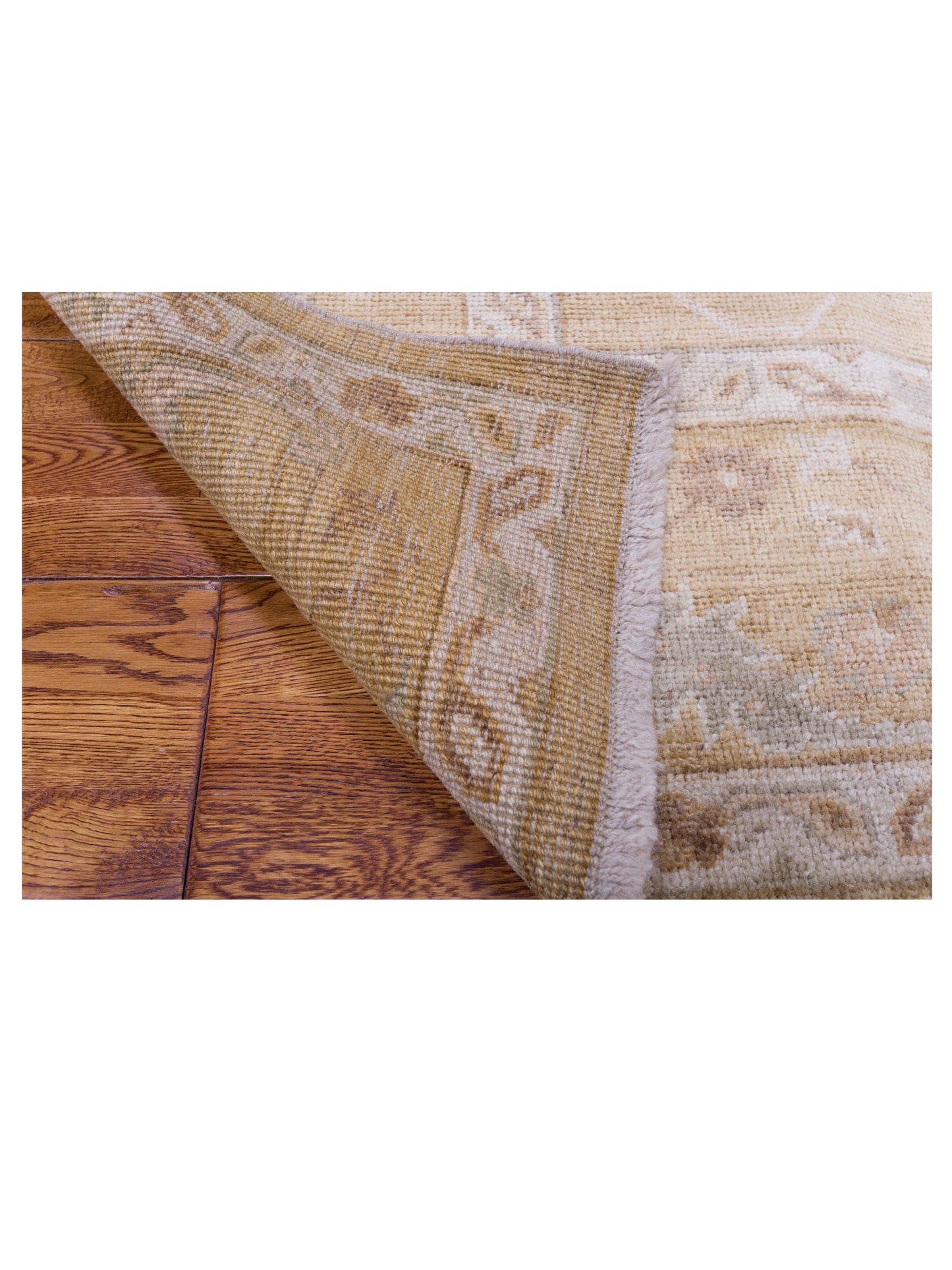 Angora Oushak 118178 Gold Gold 8x9.9 Hand Knotted Rug