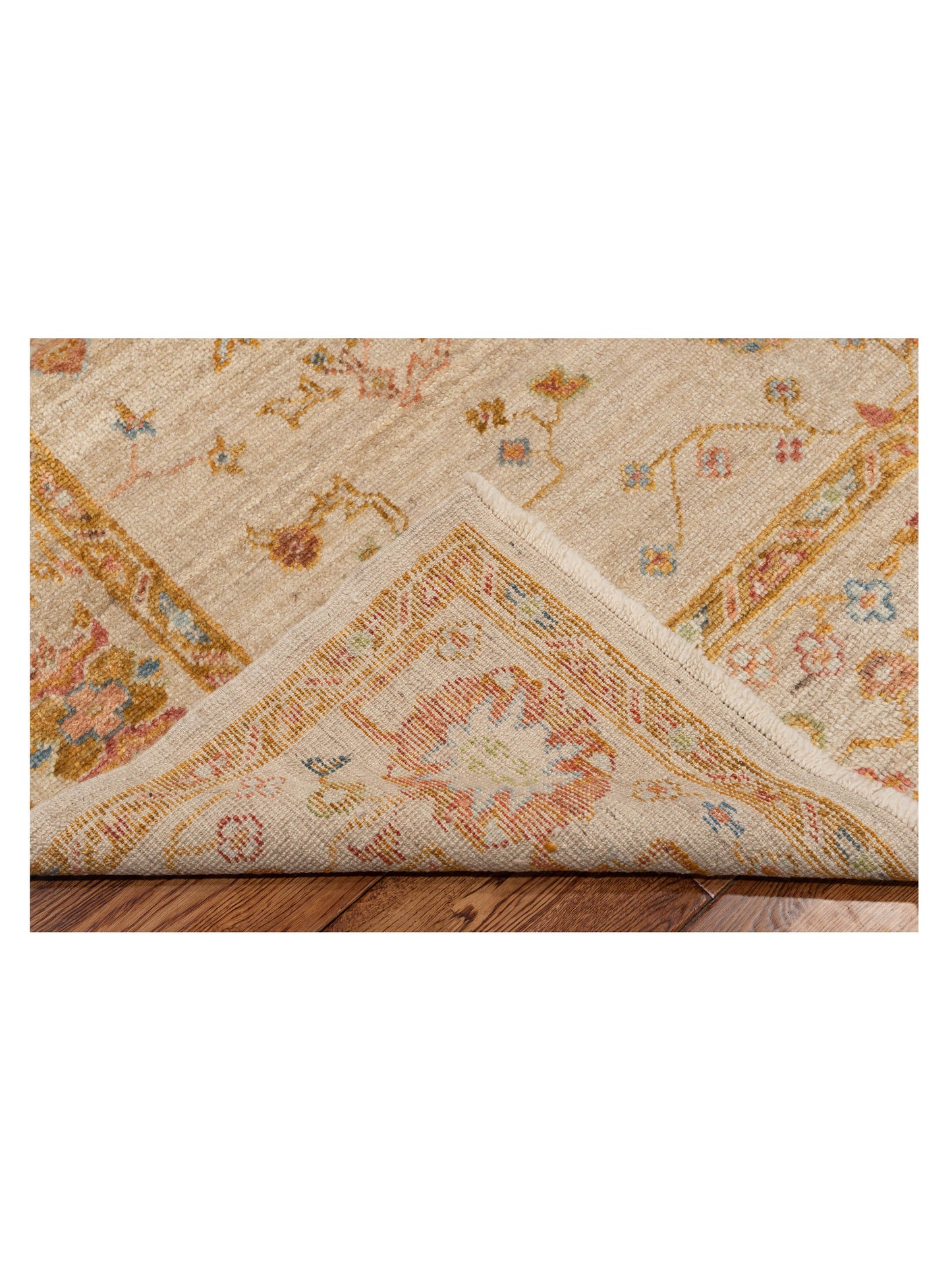 Angora Oushak 129868 Ivory Ivory 6x11.11 Hand Knotted Rug