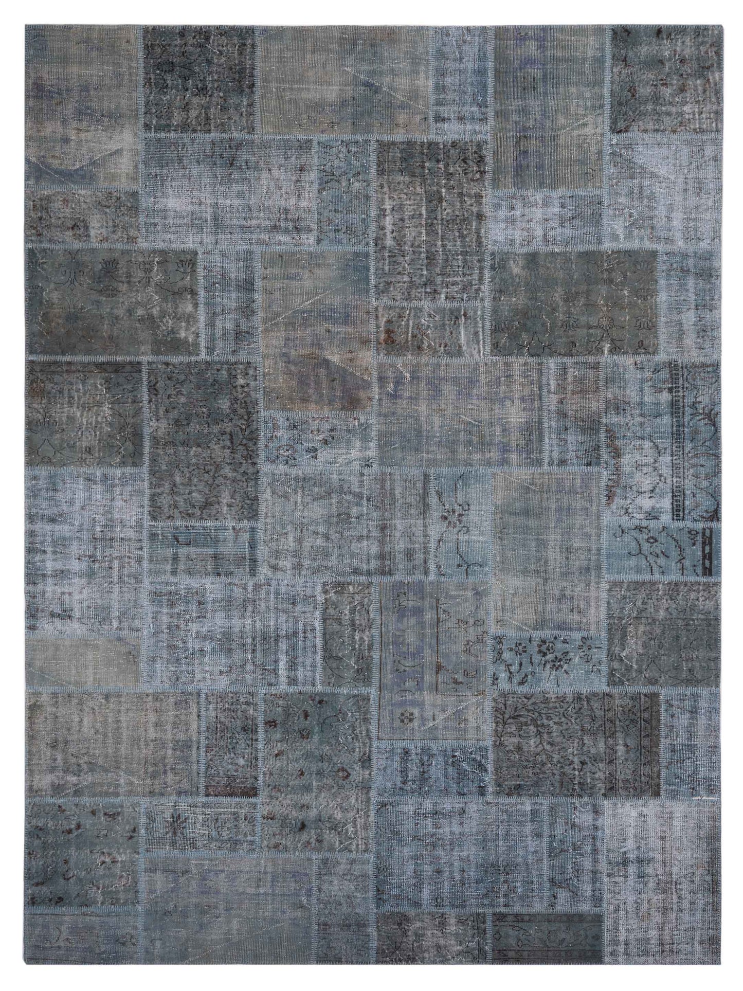 Pasha Turkish Vestige Patchwork  Light Gray  Contemporary