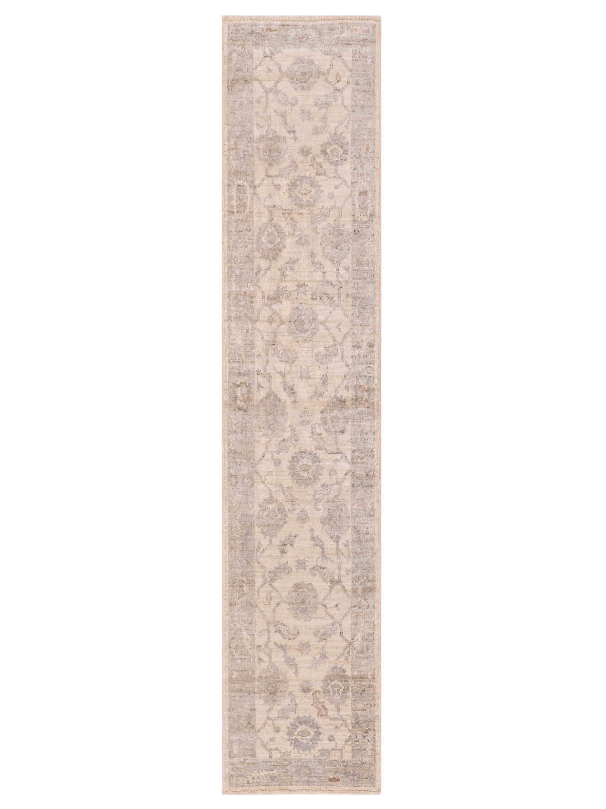 Anadol Angora Oushak  Ivory Brown Traditional