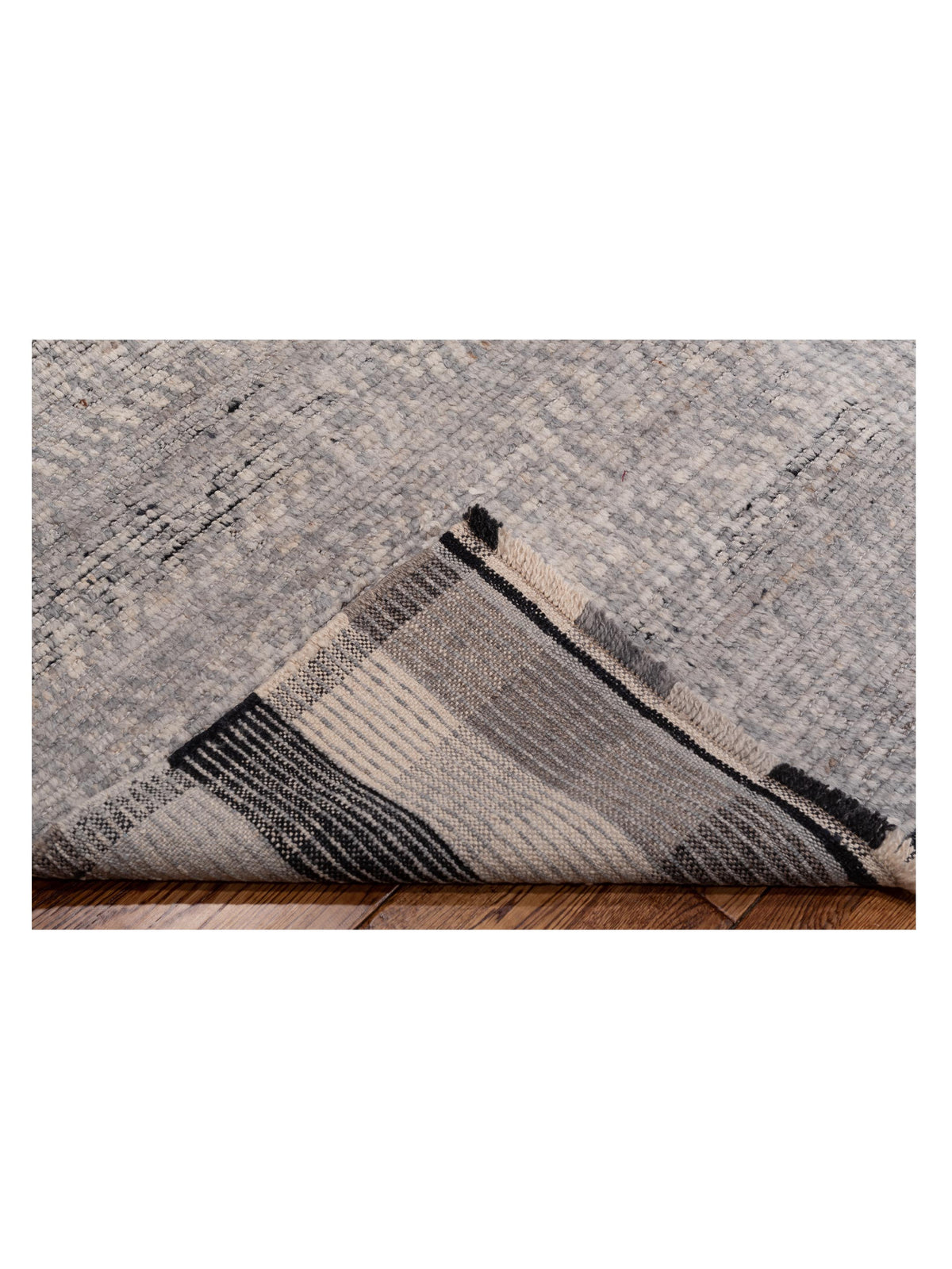 Atlas 149660 Silver Silver 6x8.8 Hand Knotted Rug