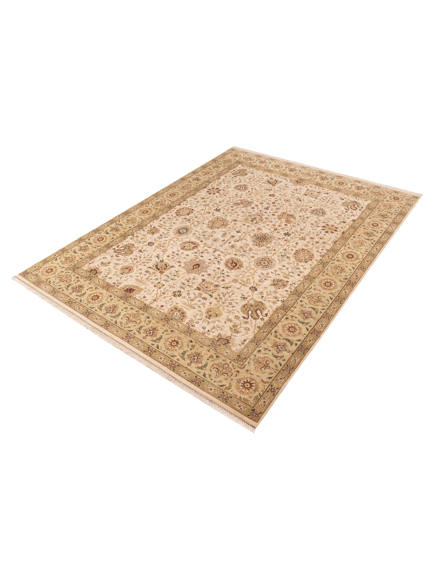 Platinum 90452 Ivory Gold 9x11.11 Hand Knotted Rug