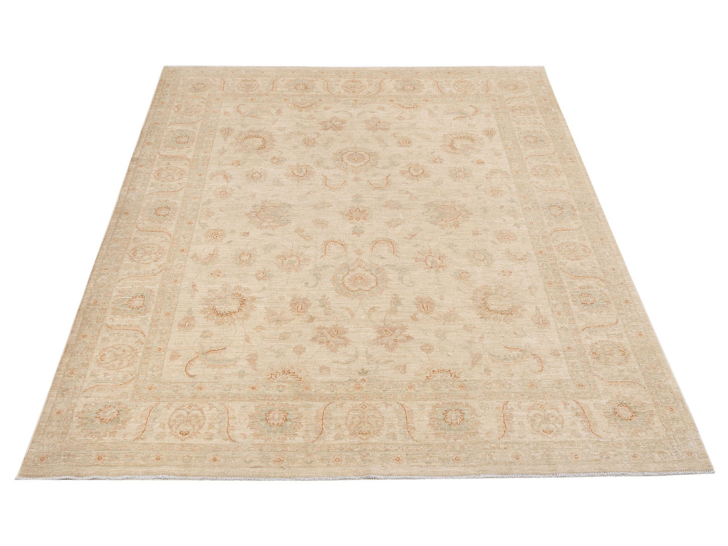 Sultan 153642 Ivory Ivory 8.1x9.11 Hand Knotted Rug